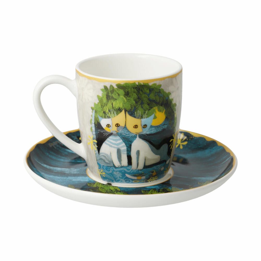 Goebel Espressotasse Rosina Wachtmeister - Al chiaro di luna, 100 ml, Fine Bone China