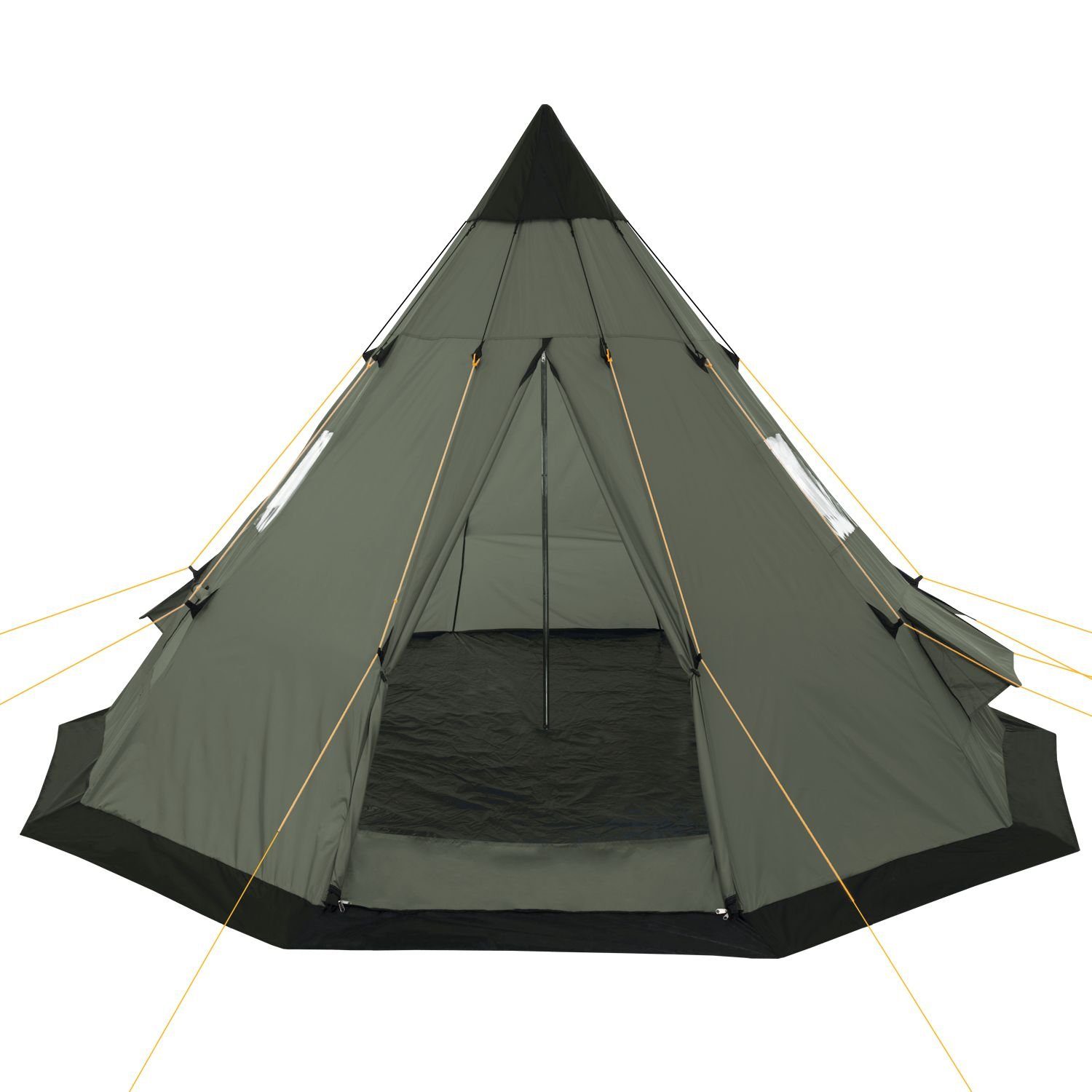 CampFeuer Tipi-Zelt Tipi Spirit mm Wassersäule, Olivgrün, Personen: 3000 4 Zelt für Personen, 4