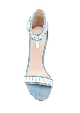 Guess Guess Damen Marken-Sandalette, weiß-hellblau Sandalette