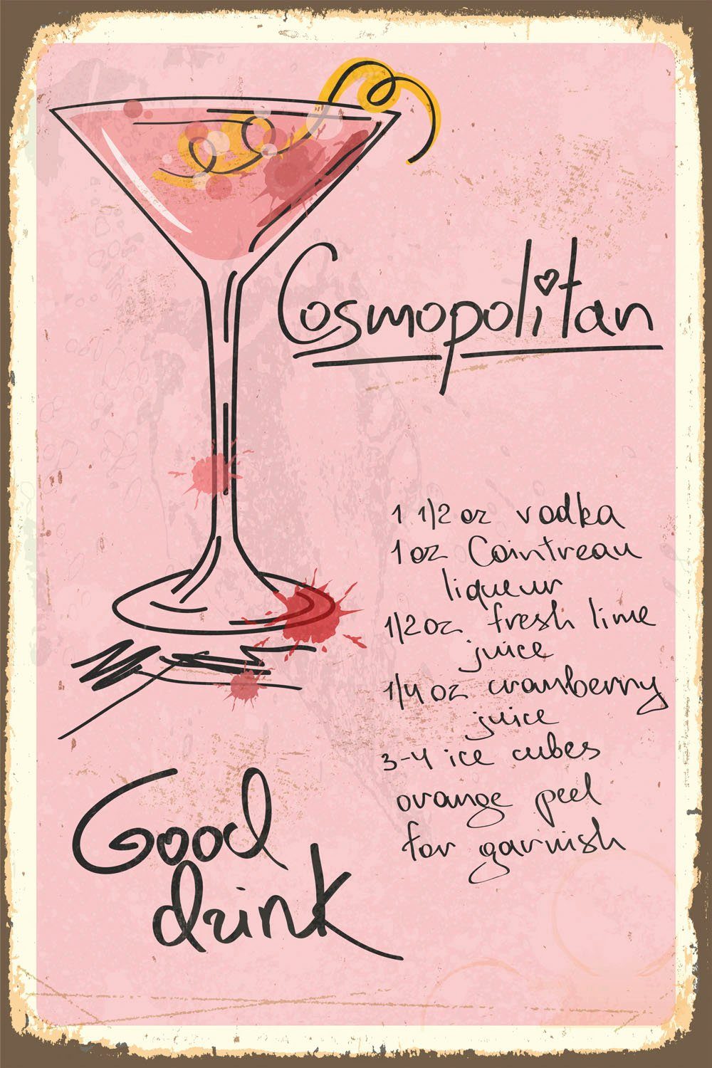 queence Metallbild Cosmopolitan, Sprüche (1 St)