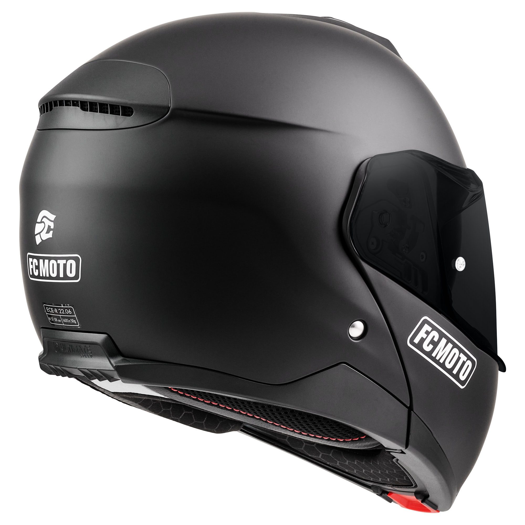FC-Moto Motorradhelm G-376 Klapphelm, herausnehmbares Innenfutter,integriertes Sonnenvisier