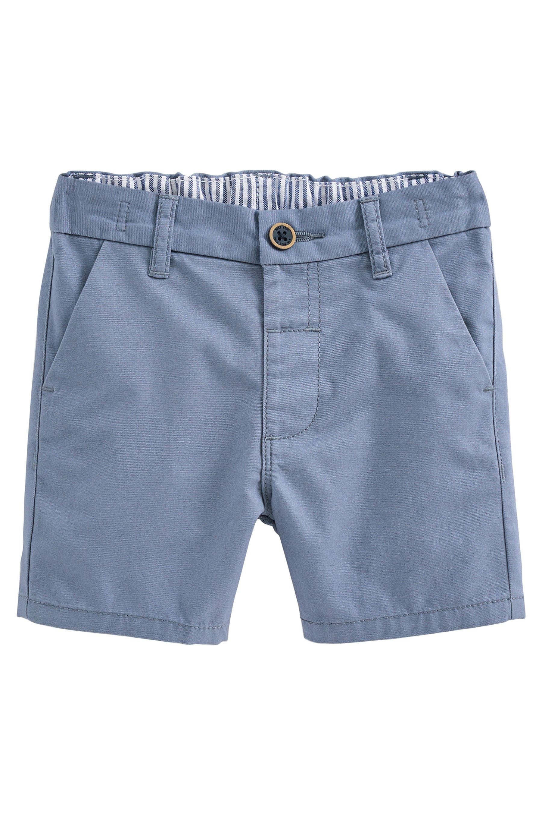 Chino-Shorts Mid (1-tlg) Chinoshorts Blue Next