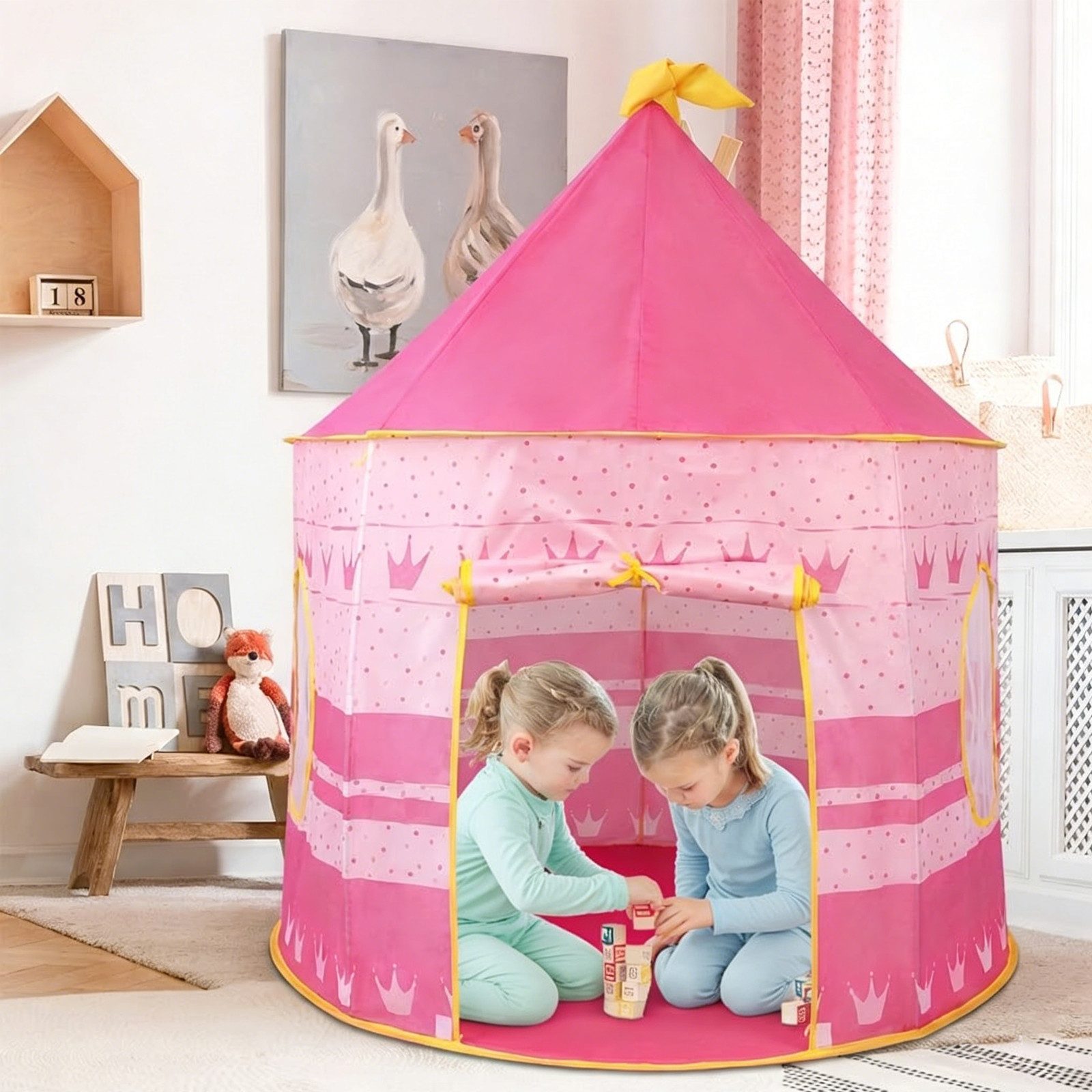 MOPUEA Spielzelt Zelte Kinderzeltburgen, Spielhäuser, multifunktionale Kinderzimmer (1-tlg)