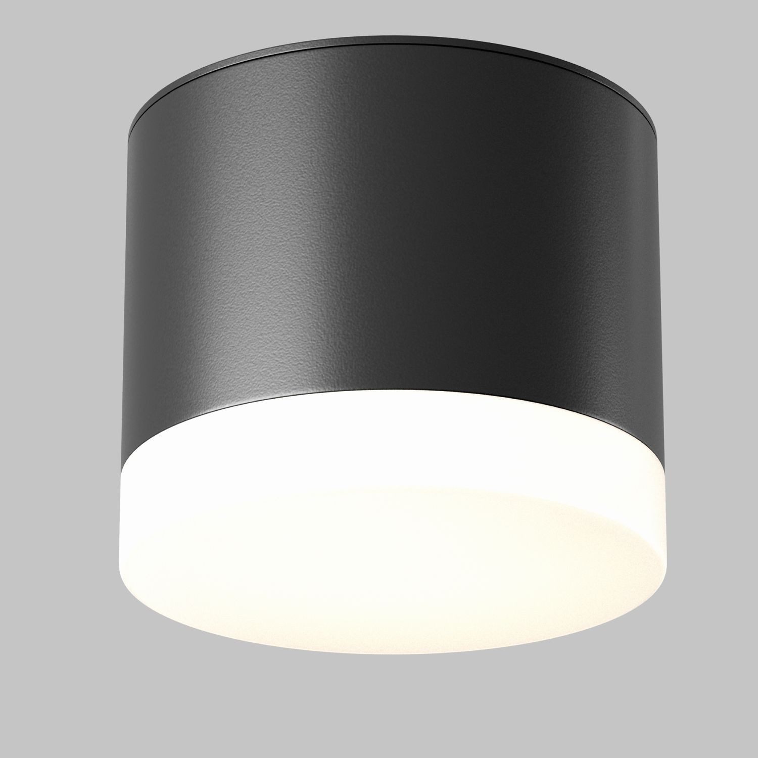 Licht-Erlebnisse Deckenleuchte KAREY, ohne Leuchtmittel, Aluminium GX53 D: 8,2 cm Schwarz rund