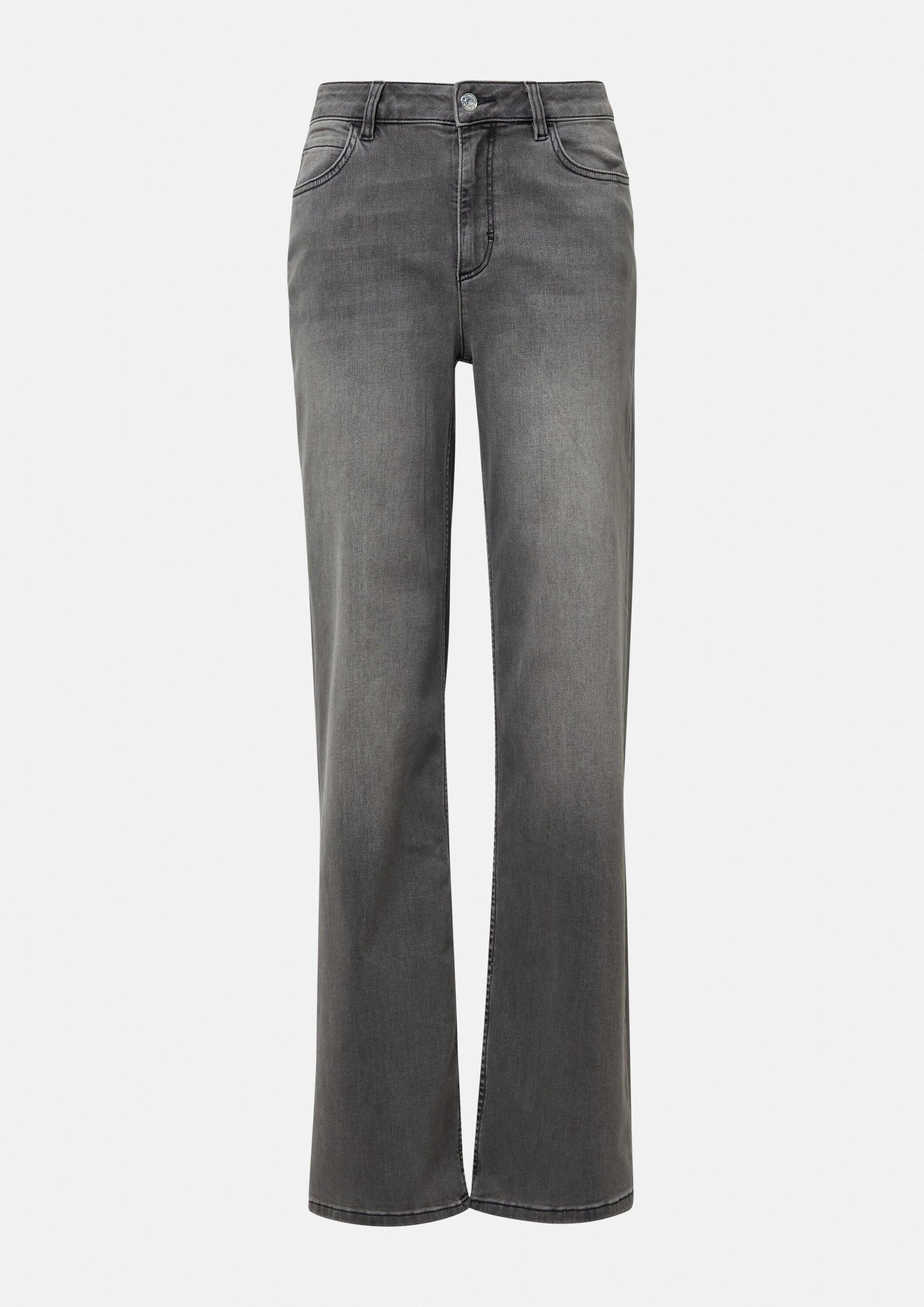 comma Weite Jeans Jeans-Hose Elastische Jeans mit weitem Bein