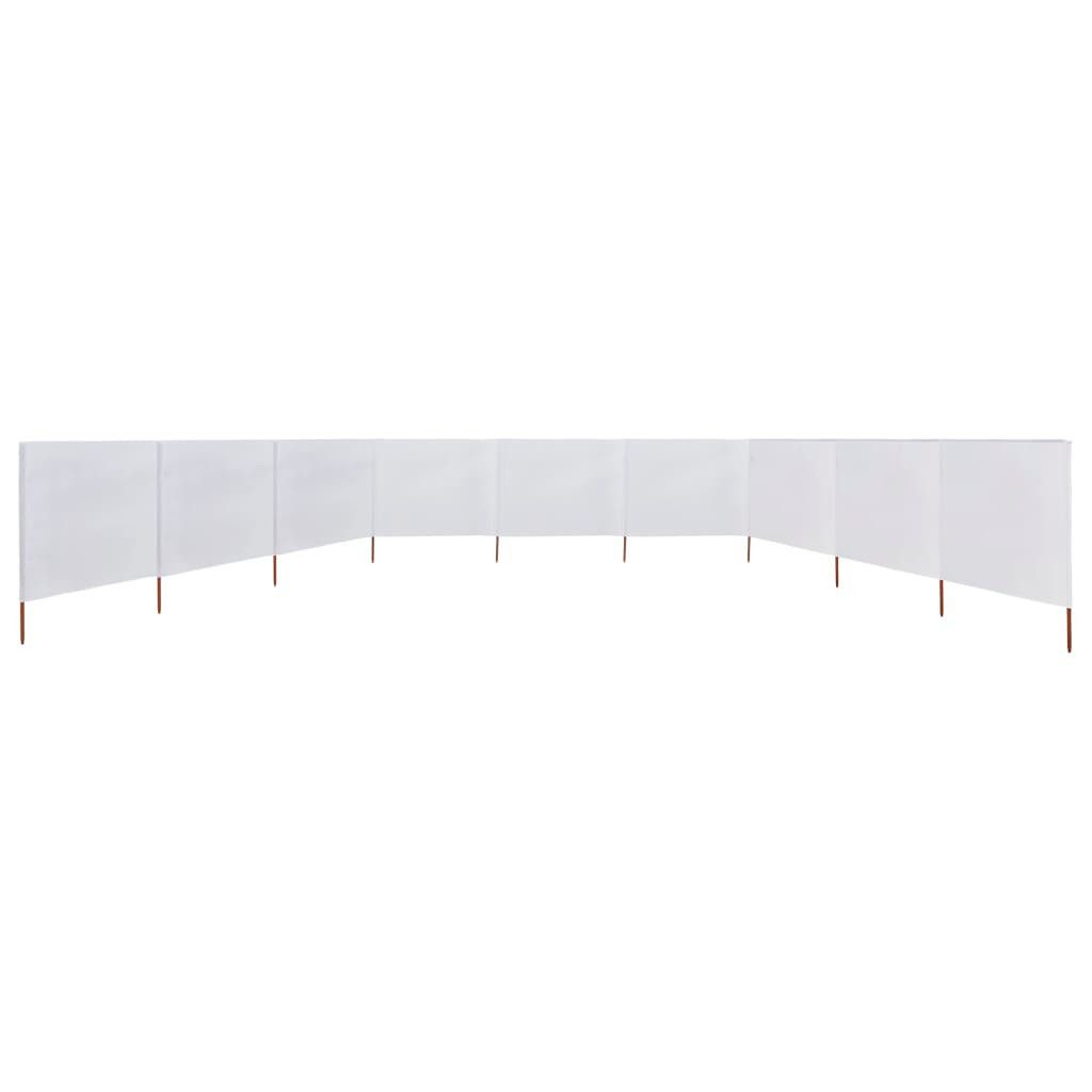 vidaXL Sonnensegel, 9-teiliges Windschutzgewebe 1200 x 160 cm Sandweiß
