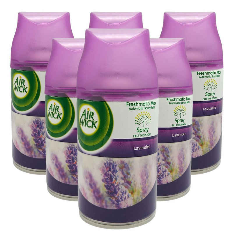 Air Wick Raumduft Lavendel (6 x 250ml, 6-St), Kontinuierlicher Duft und Geruchneutralisierung