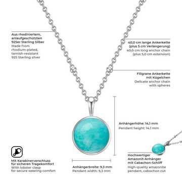 Glanzstücke München Silberkette silber, mit Amazonit