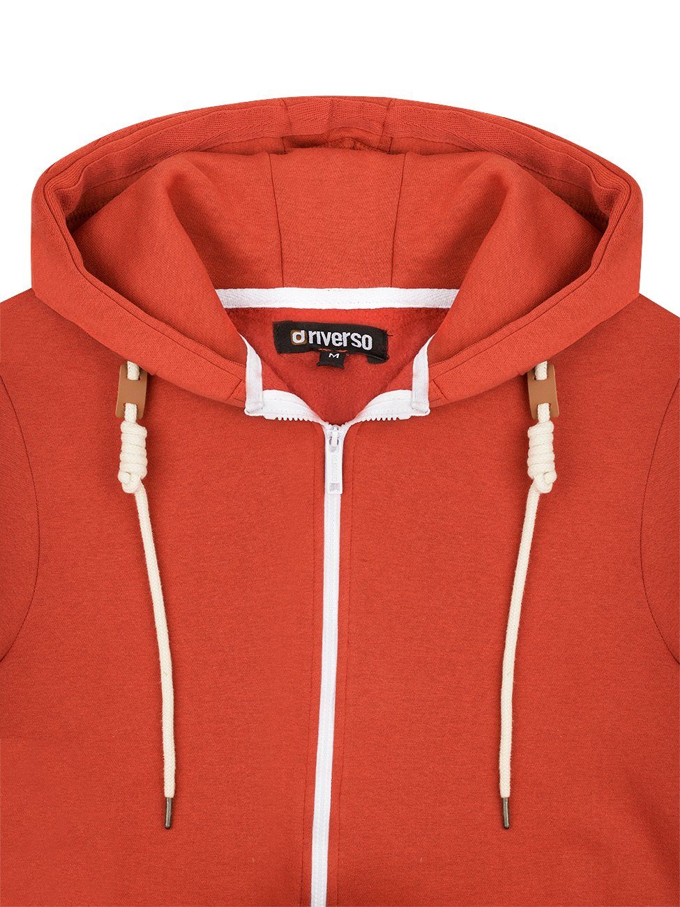 Fit Hoodie Red RIVThilo Sweatjacke (15400) Dark Kapuzensweatjacke Regular riverso Herren