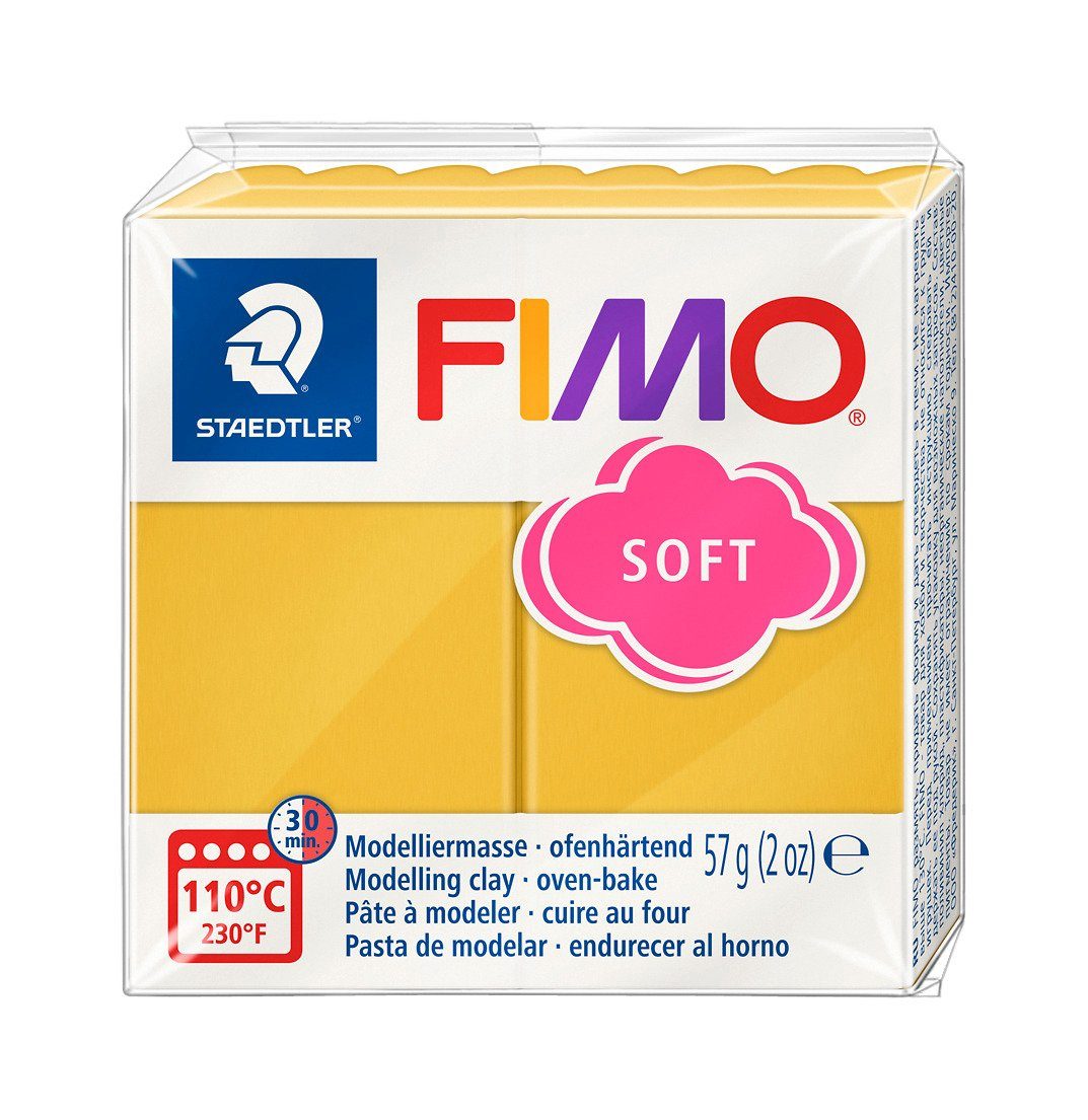 57 Basisfarben, FIMO Modelliermasse Caramel soft Mango g