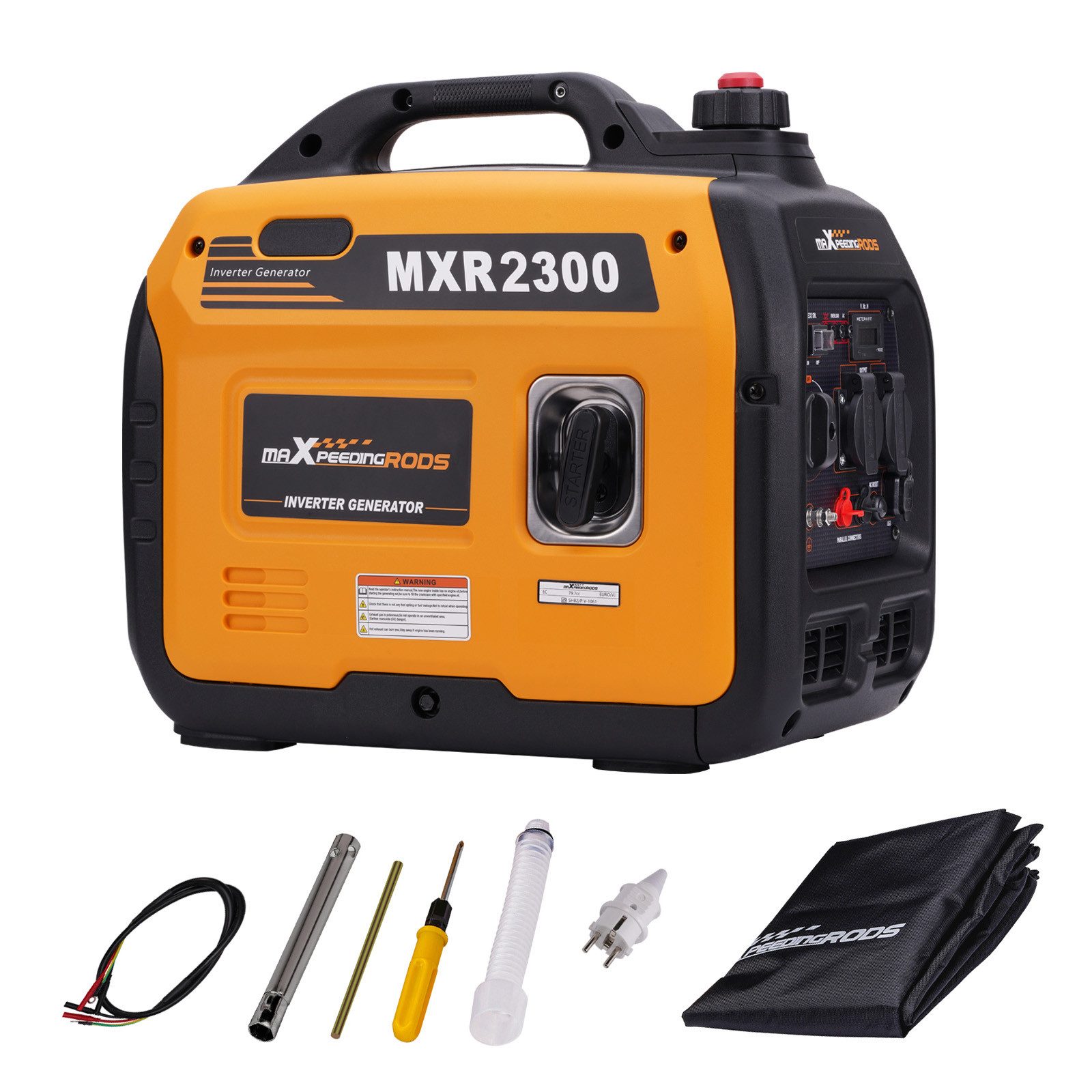 maXpeedingrods Stromerzeuger MXR2300, 2,3 in kW, (1-tlg), 18,5kg Inverter Benzingenerator für Camping Stromversorgung