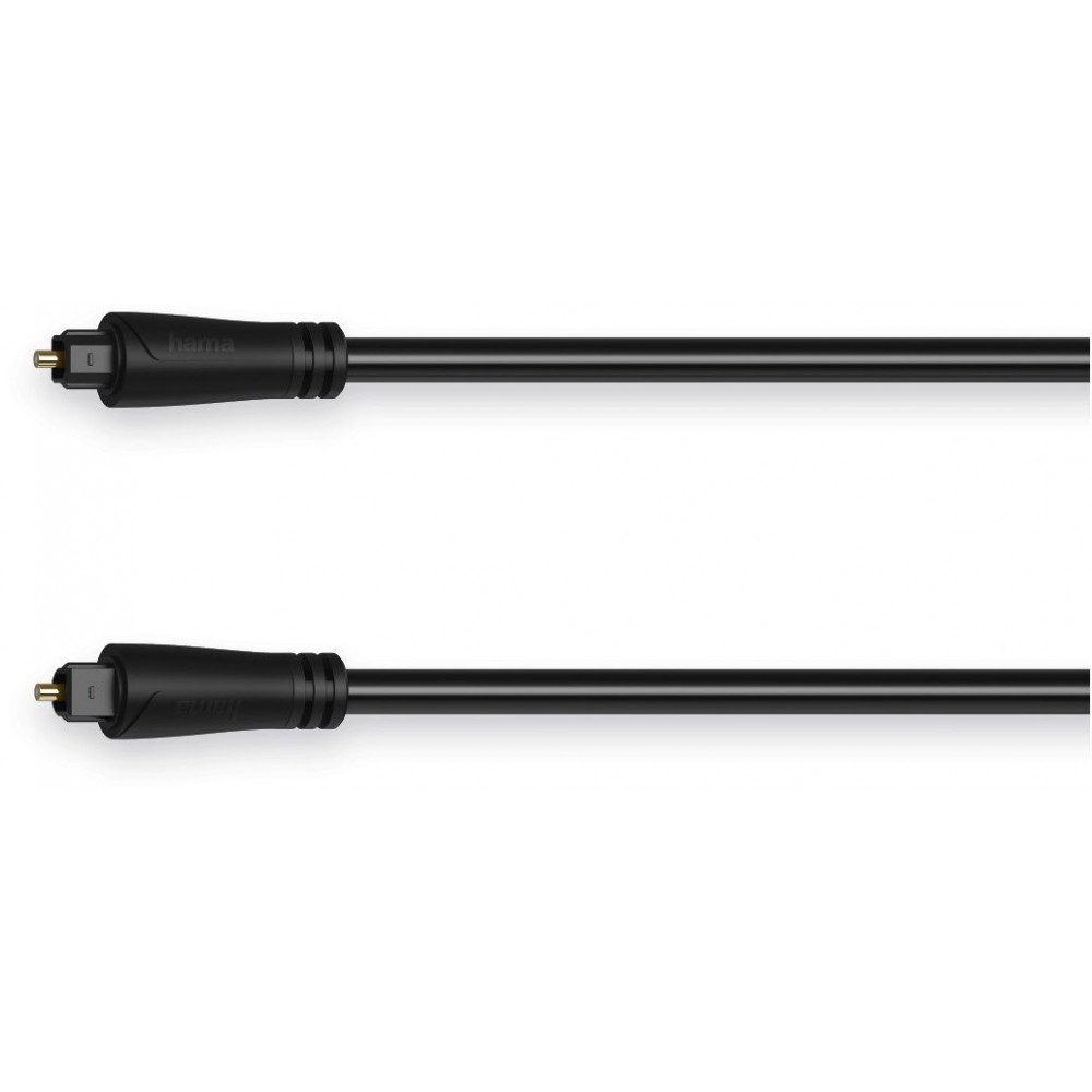 Hama Hama Lichtleiterkabel ODT Toslink 1,5m schwarz Audio- & Video-Adapter Toslink zu Toslink
