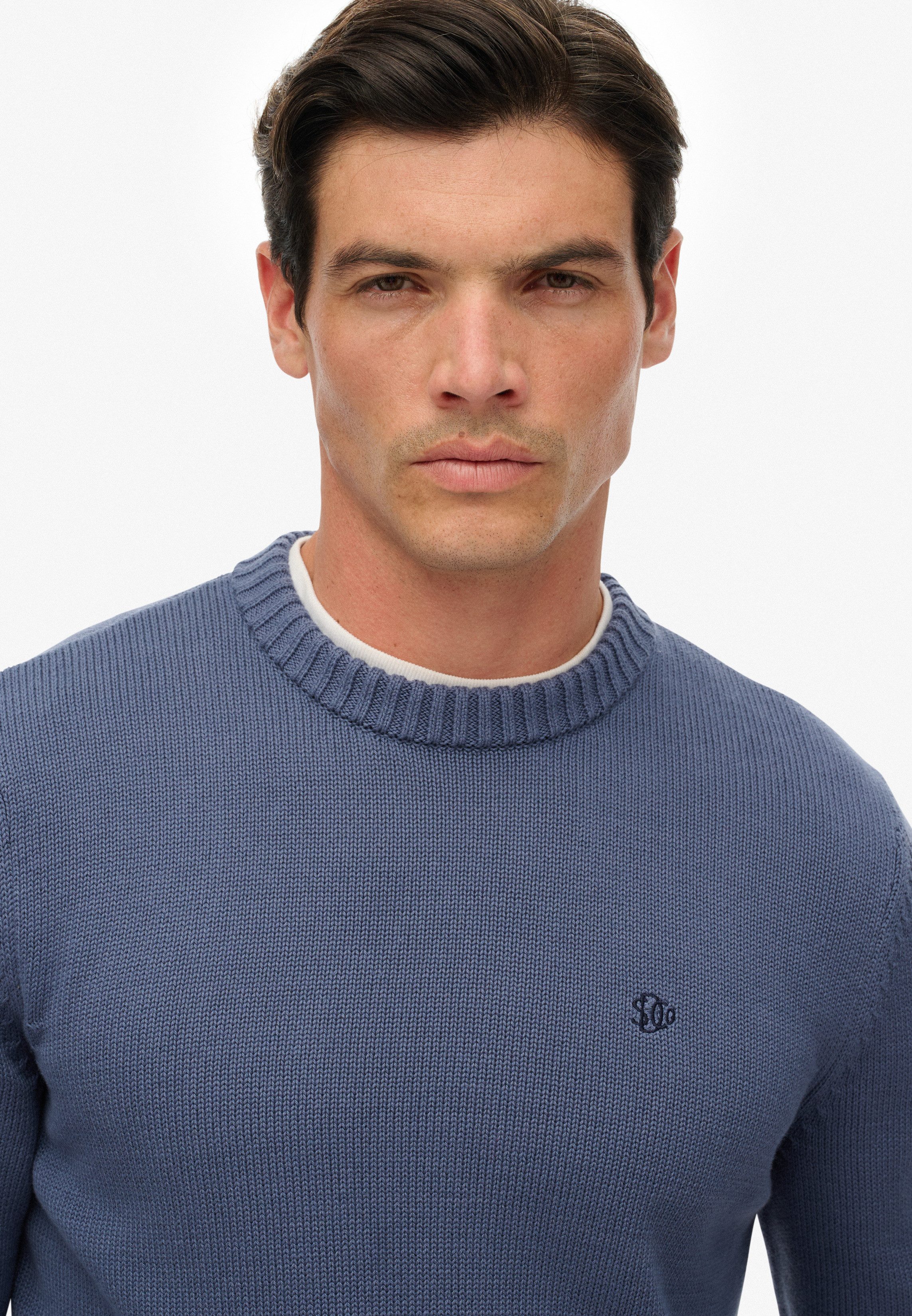 Superdry Strickpullover PREPPY COTTON JUMPER Baumwolle, regular fit