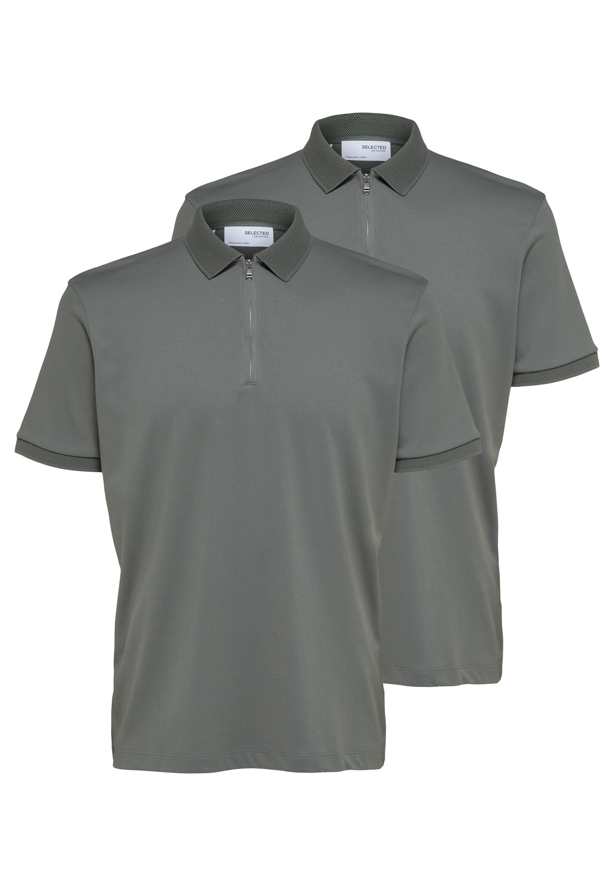 Selected Poloshirt 2er Pack Fave Poloshirt - Baumwolle - Atmungsaktiv