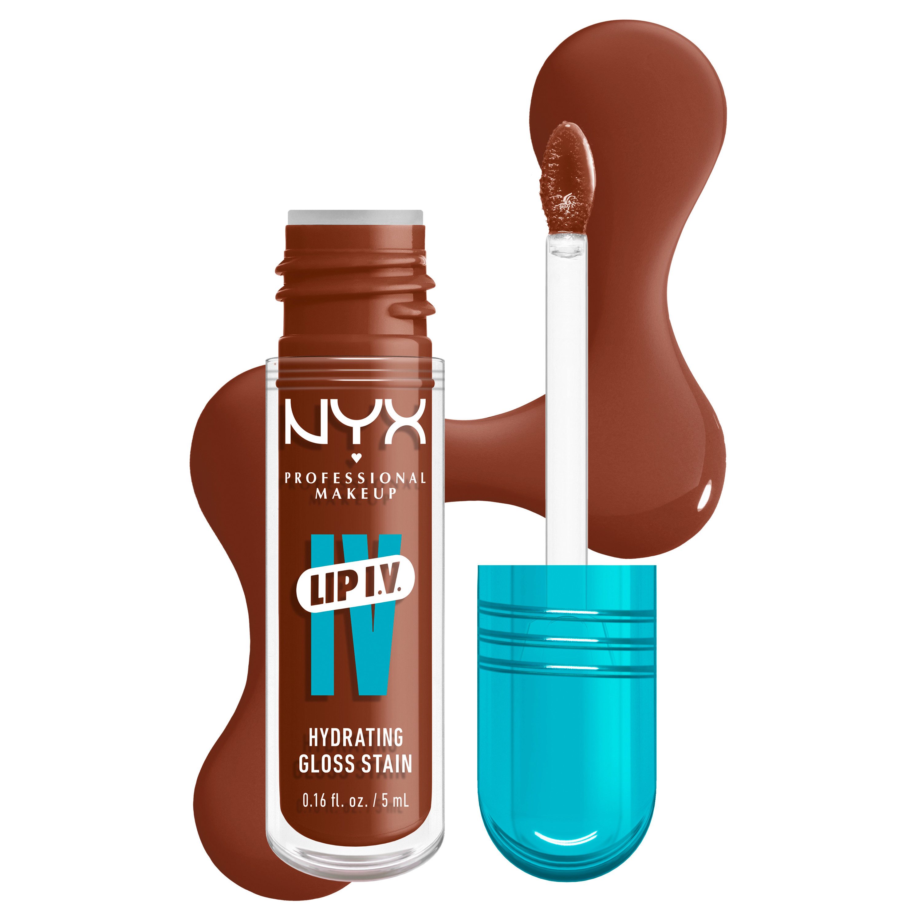 NYX PROFESSIONAL MAKEUP Lipgloss LIP IV GLOSS SERUM, gibt den Lippen einen unwiderstehlichen Wet-Look