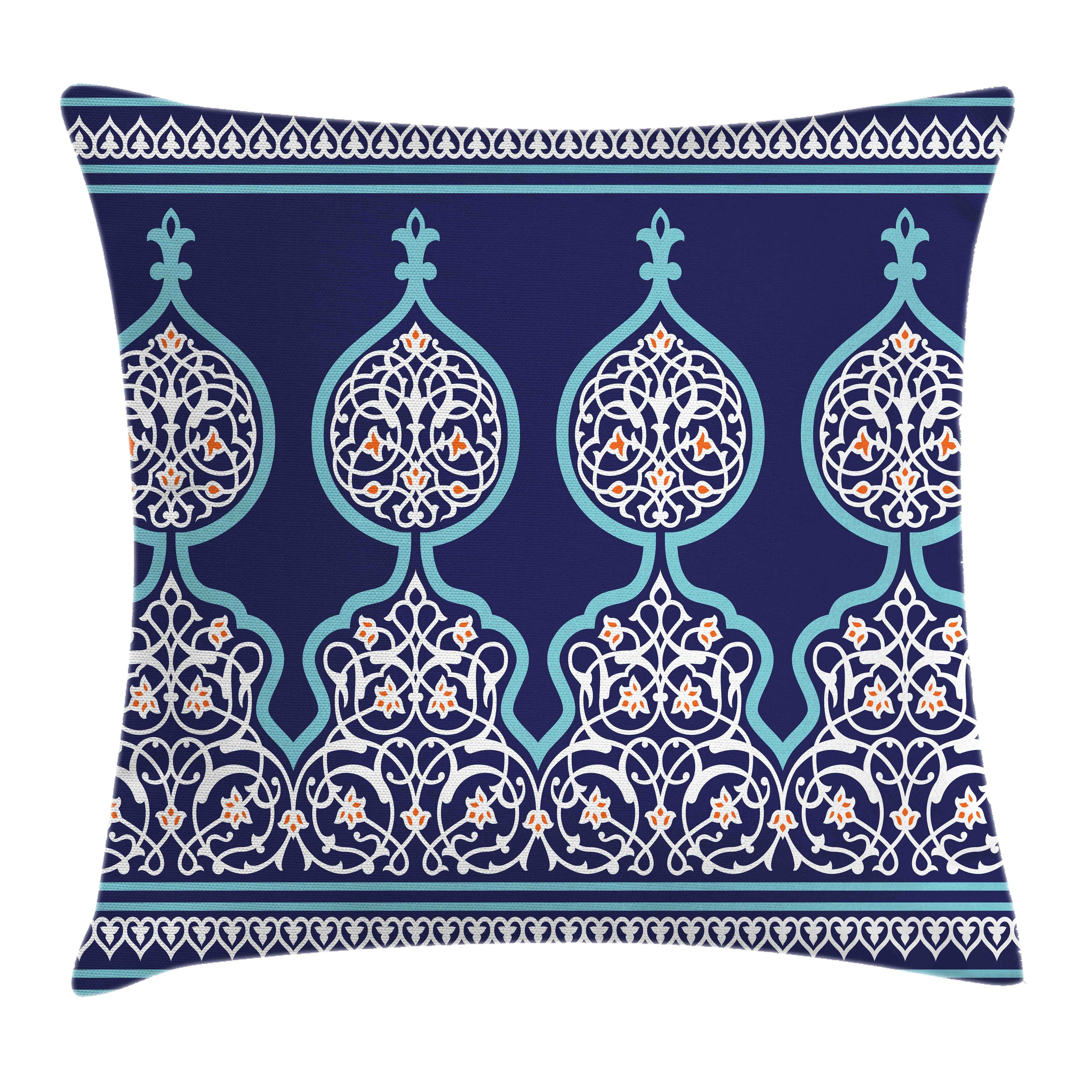 Kissenbezüge Waschbar mit Reißverschluss Kissenhülle mit Farbfesten Klaren Farben Beidseitiger Druck, Abakuhaus (1 Stück), marokkanisch Mystic Oriental Entwurf