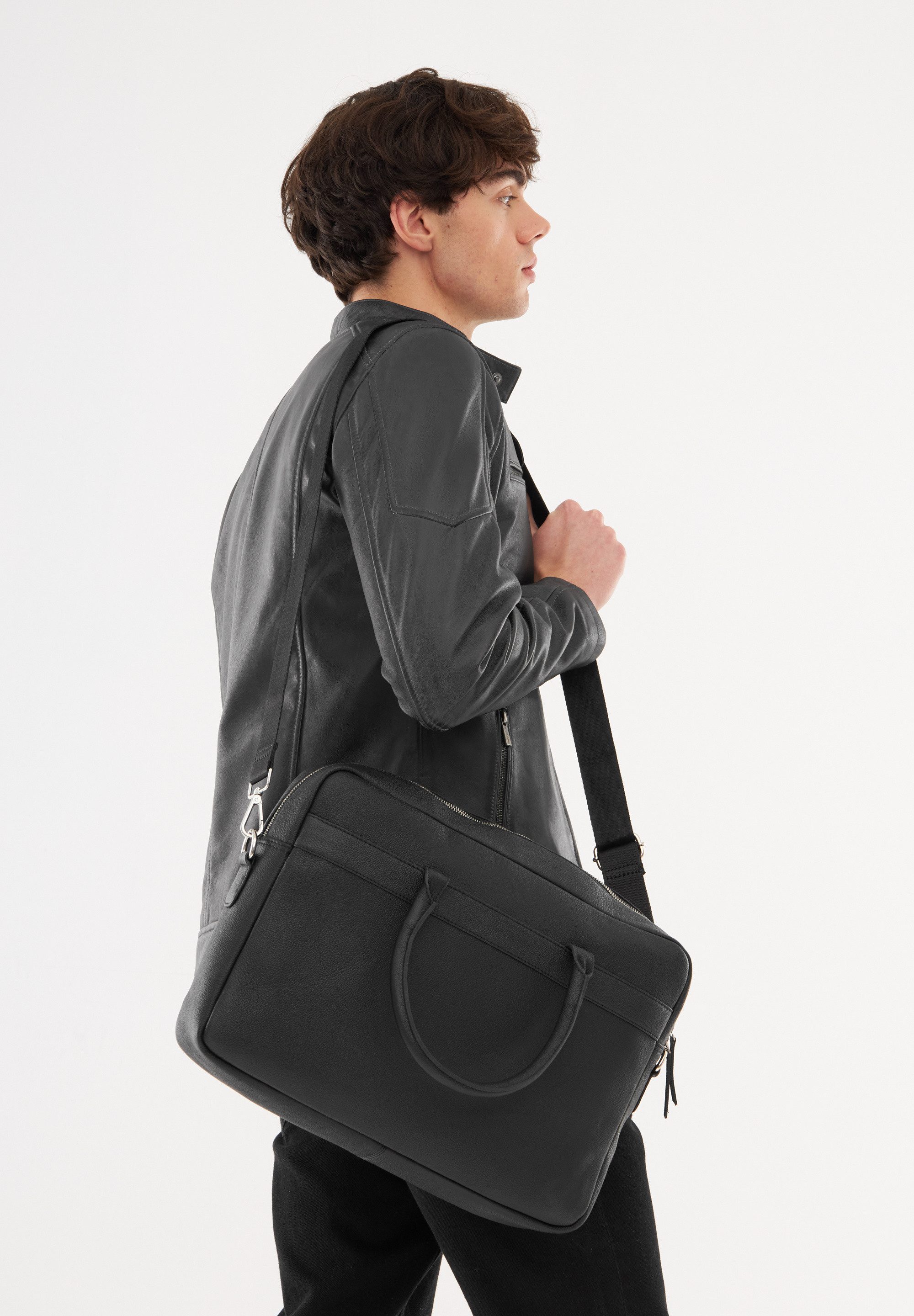 Bolongaro Trevor Laptoptasche AMORY BAG, Tragegriff, Verstellbarer Schulterriemen, Hauptfach mit Reißverschluss