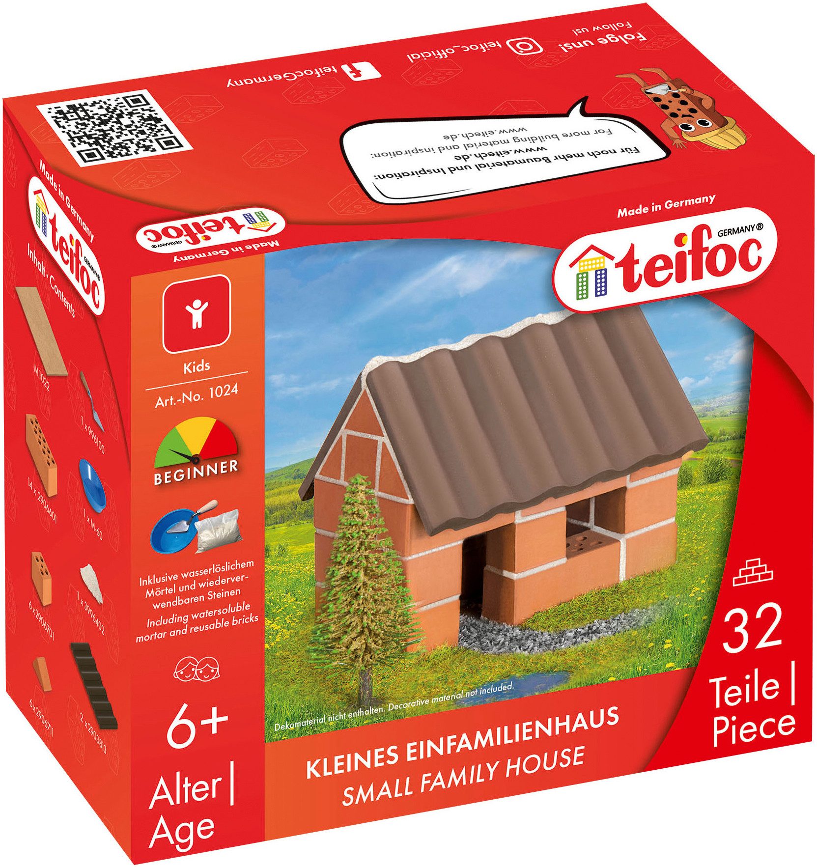 Eitech Teifoc Kleines Einfamilienhaus Каменный конструктор, (35 St)