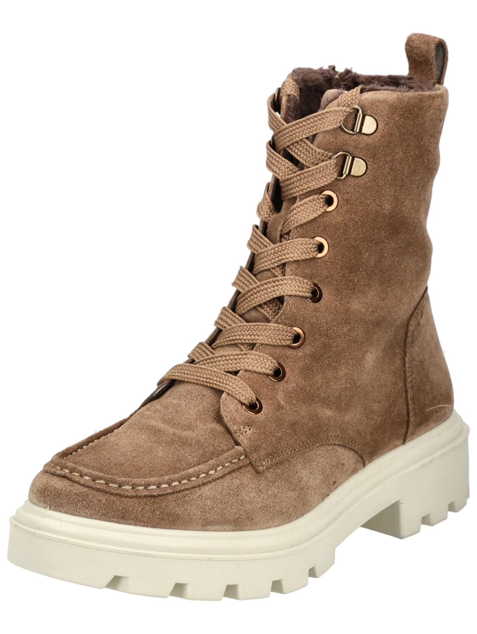 Stiefelette Veloursleder Schnürstiefelette