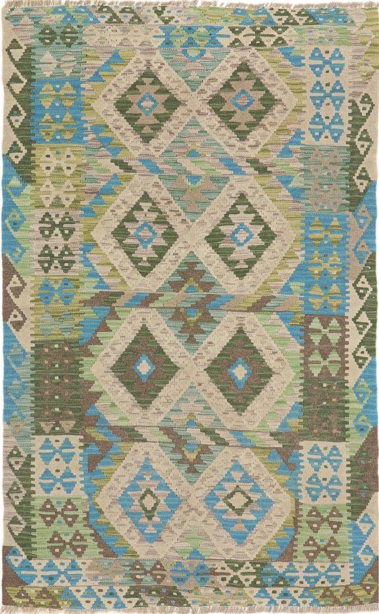 Trading, Nain 3 mm Moderner Afghan Kelim Heritage Orientteppich, rechteckig, Handgewebter 110x180 Höhe: Orientteppich