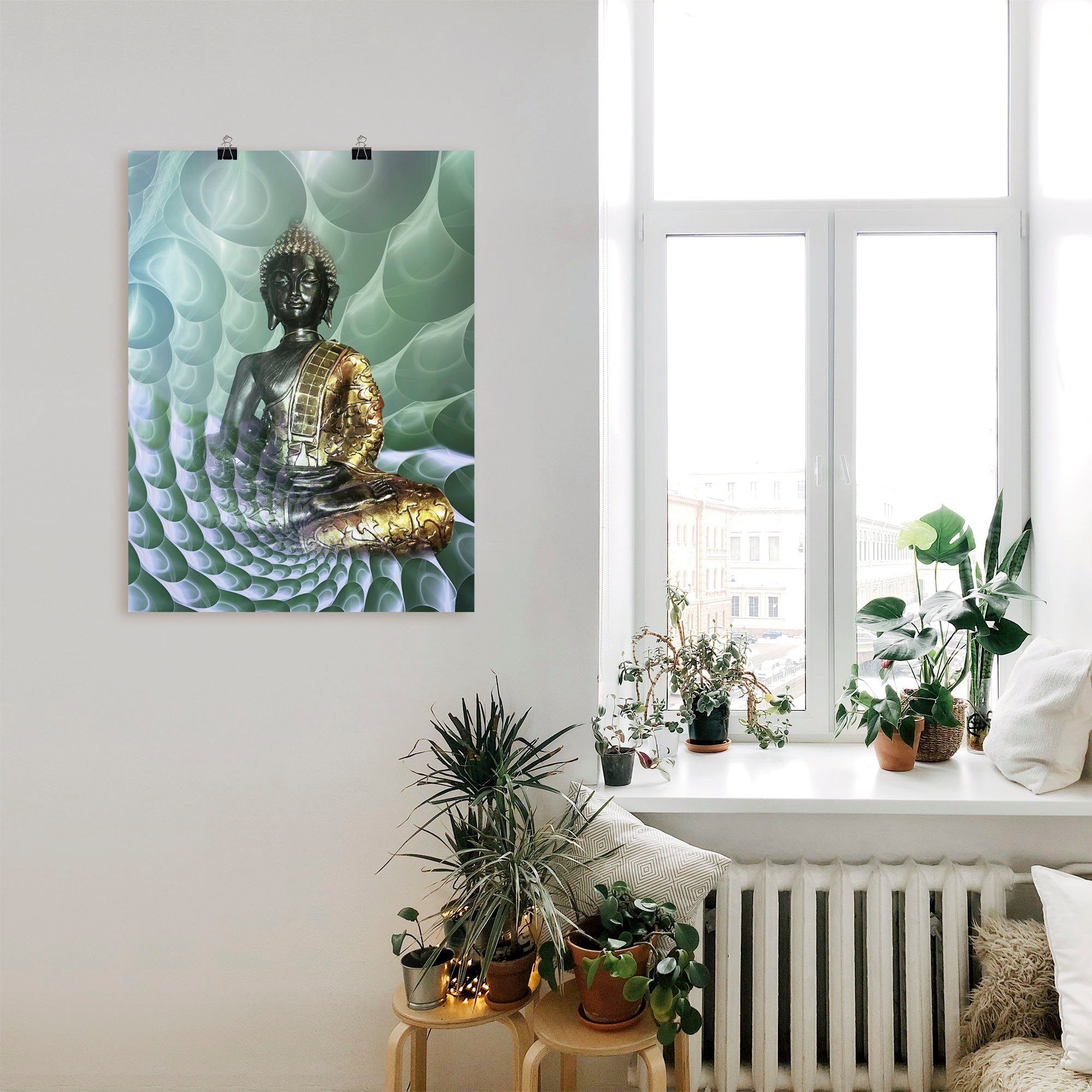 Artland Wandbild Buddhas Traumwelt CB, Religion (1 St), als Alubild, Leinwandbild, Poster in verschied. Größen