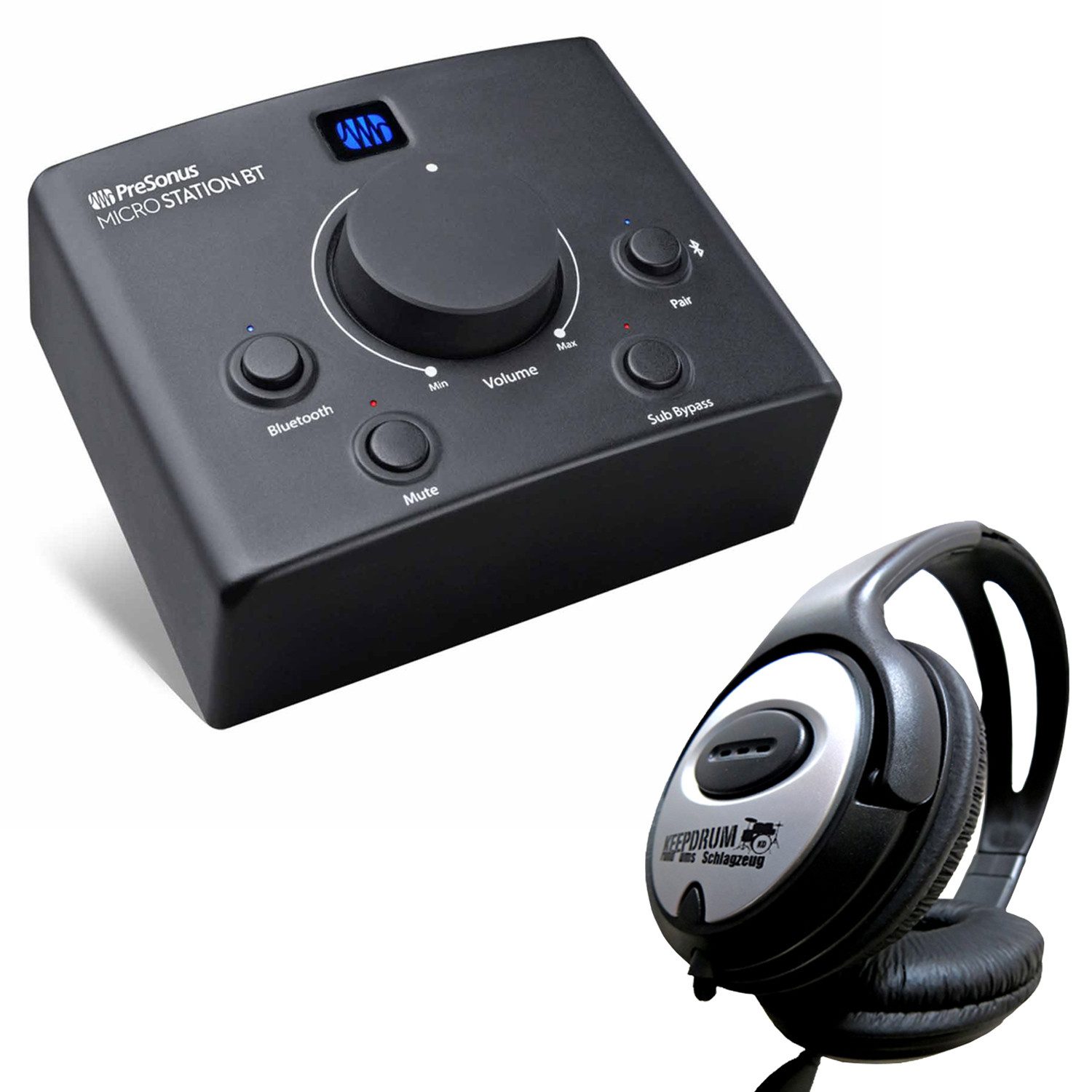 Presonus Micro Station BT Monitor-Controller mit Kopfhörer Digitales Aufnahmegerät