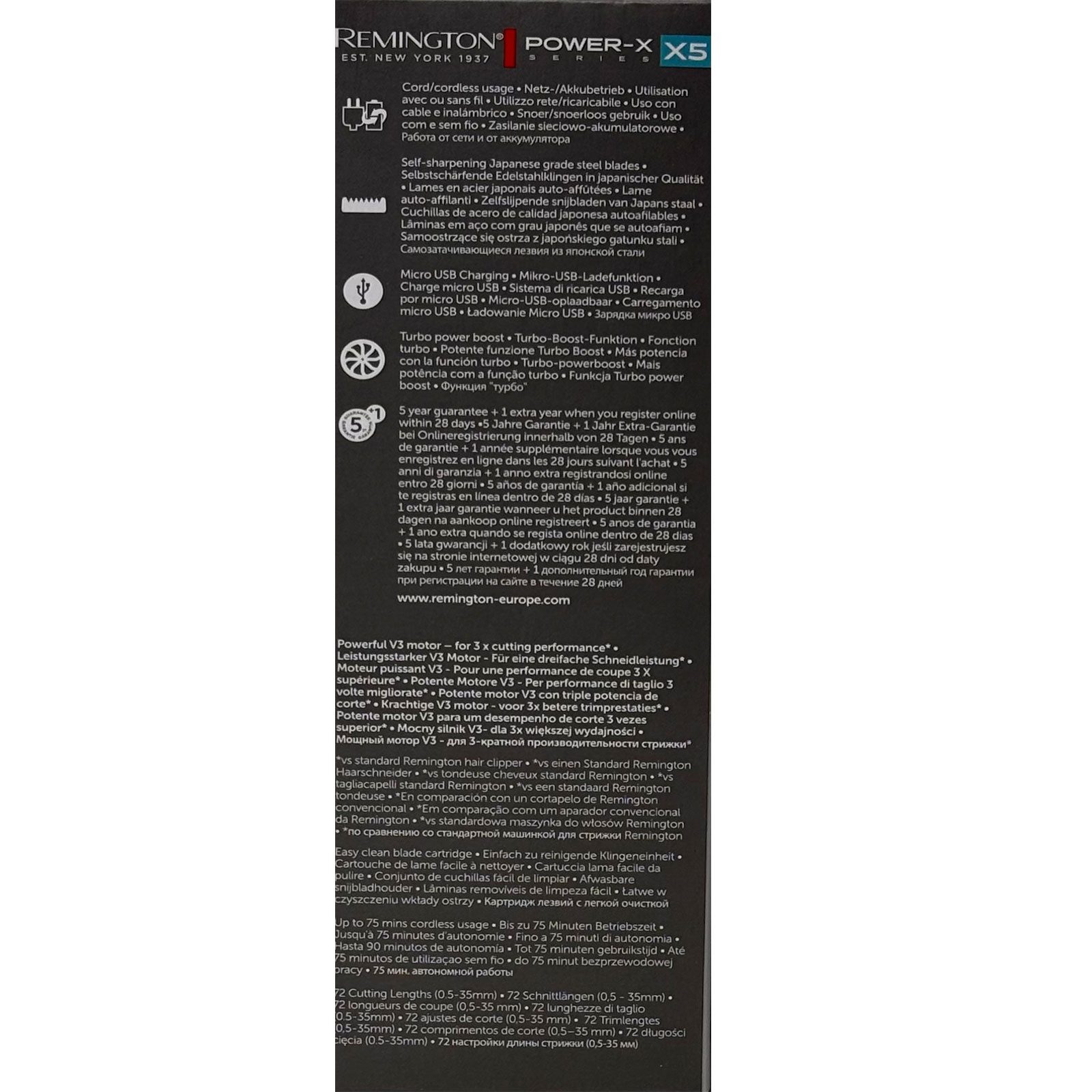 Remington Haarschneider HC5000 Power-X Series X5, Comfort Glide – Bild 4 von 4