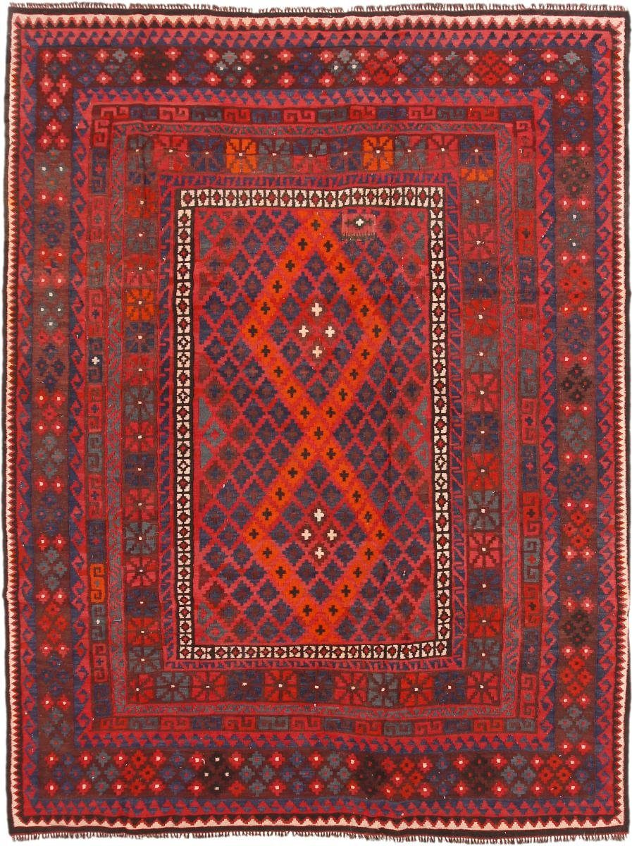 Orientteppich Kelim Afghan Antik 232x303 Handgewebter Orientteppich, Nain Trading, rechteckig, Höhe: 3 mm