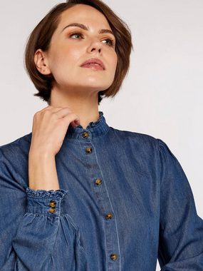 Apricot Klassische Bluse Denim, mit Rüschen