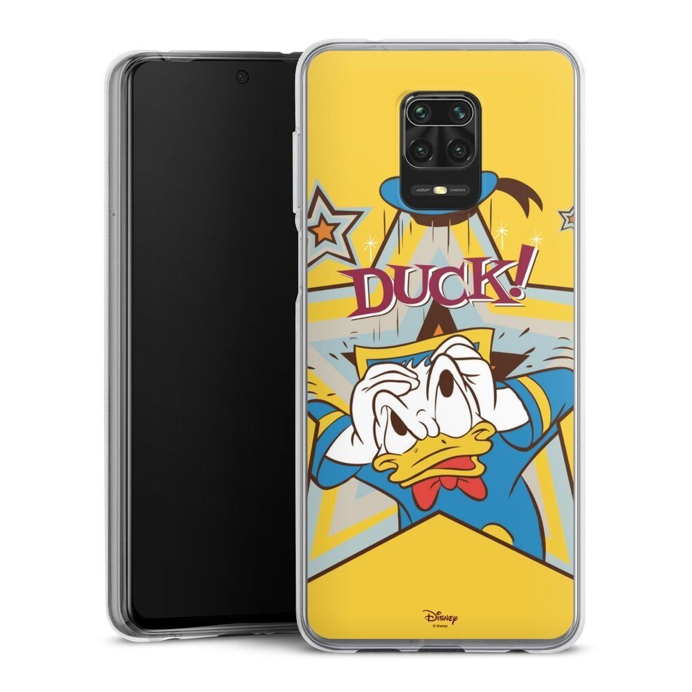 DeinDesign Handyhülle Donald Duck Disney Offizielles Lizenzprodukt DUCK!, Xiaomi Redmi Note 9 Pro Silikon Hülle Bumper Case Handy Schutzhülle