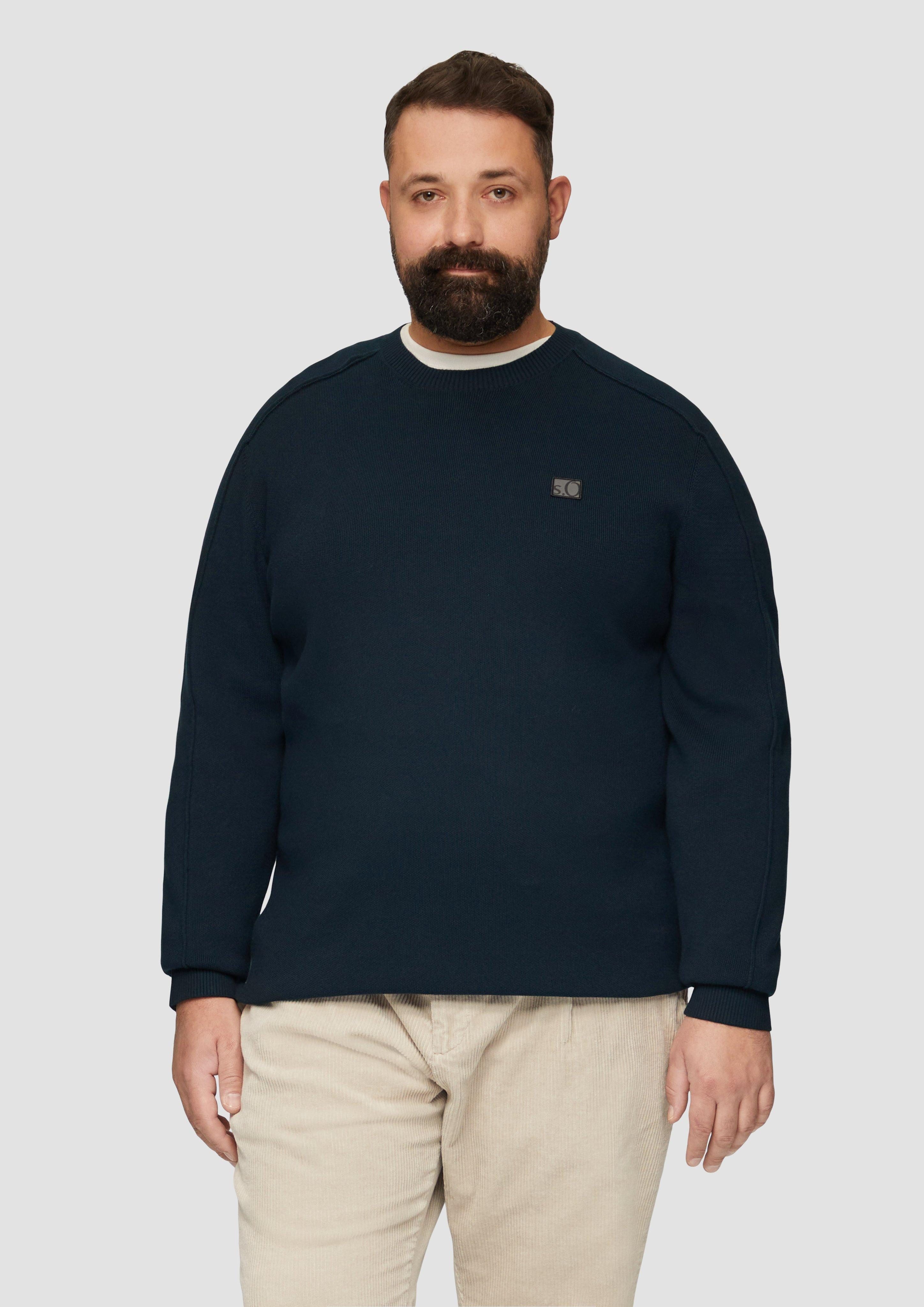 s.Oliver Strickpullover Strickpullover mit Nahtdetails und günstig online kaufen