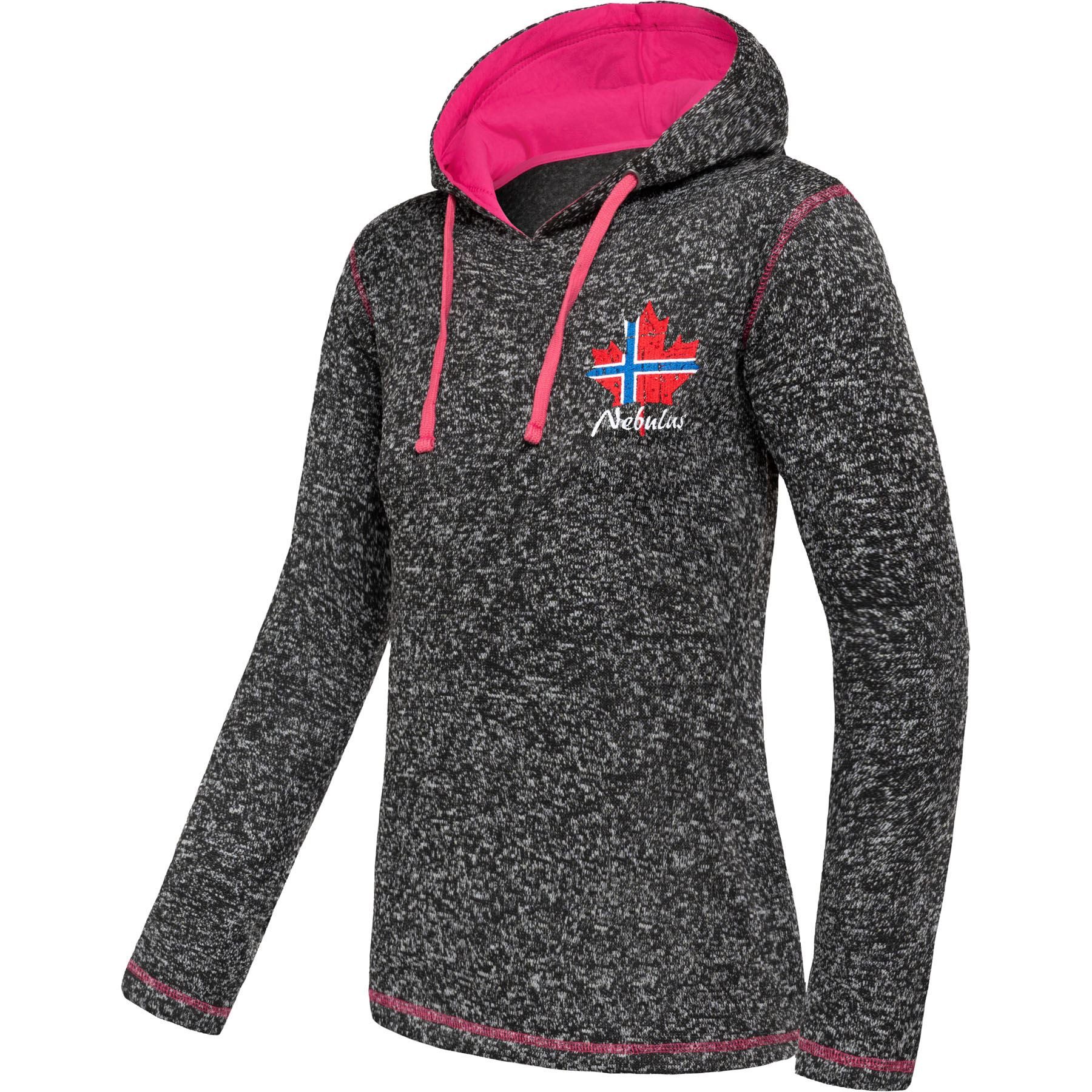 Nebulus Hoodie JAKE, P5241 - Damen, schwarz-pink, XXL/44