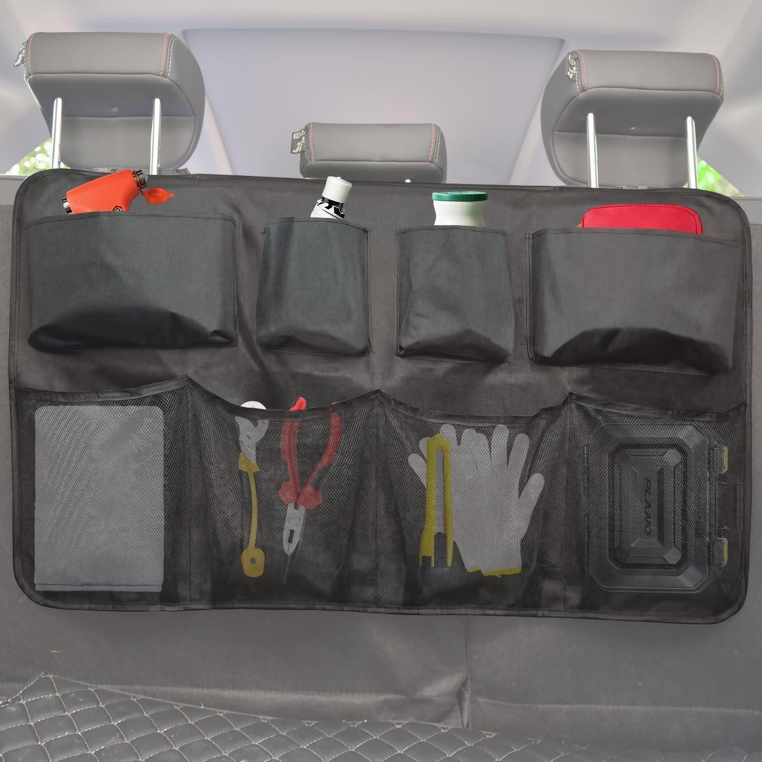 LuxusKollektion Auto-Rückenlehnentasche Auto Organizer Kofferraumtasche 8 Fächer SUV