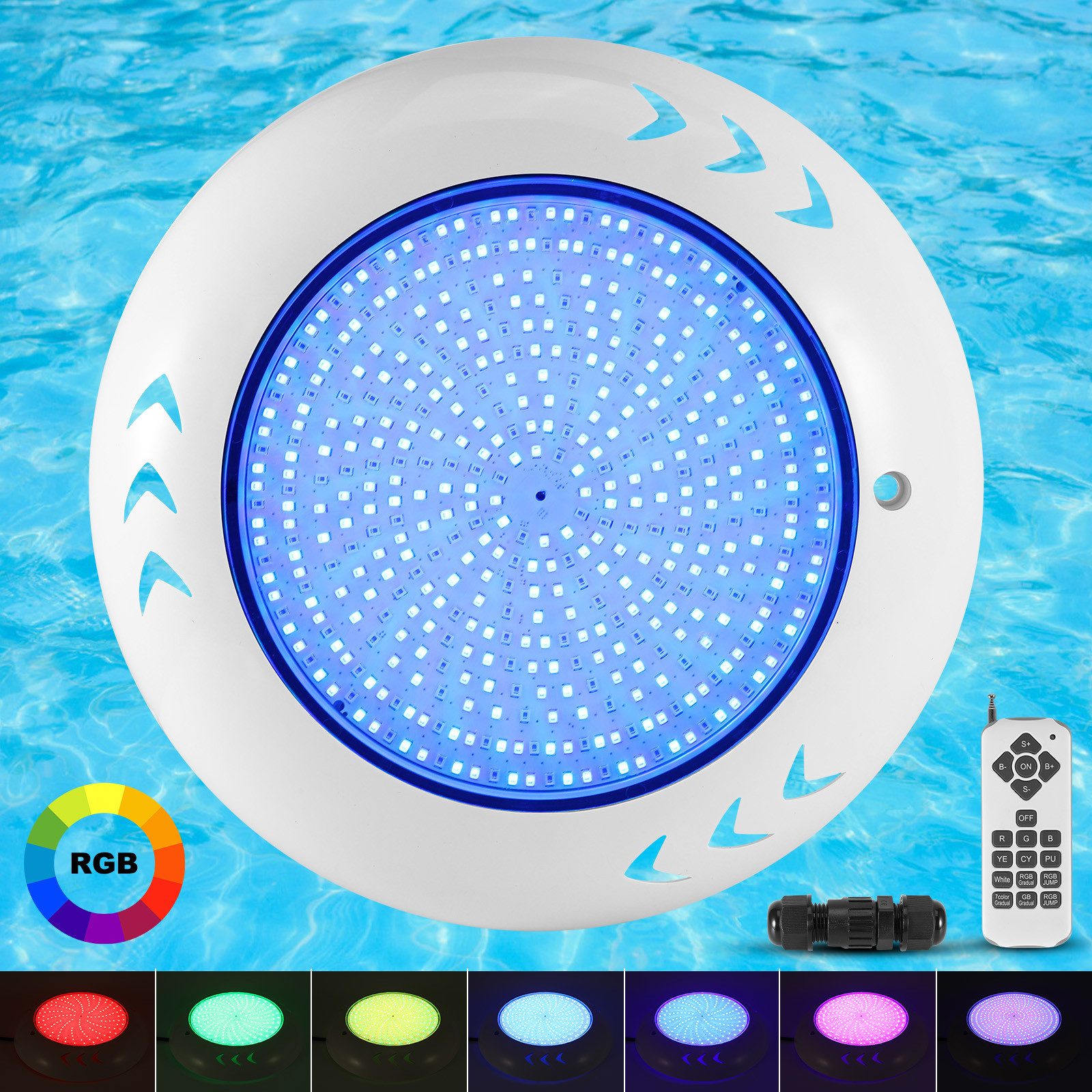 BlingBin Pool-Lampe LED Poolbeleuchtung Unterwasser 55W günstig online kaufen