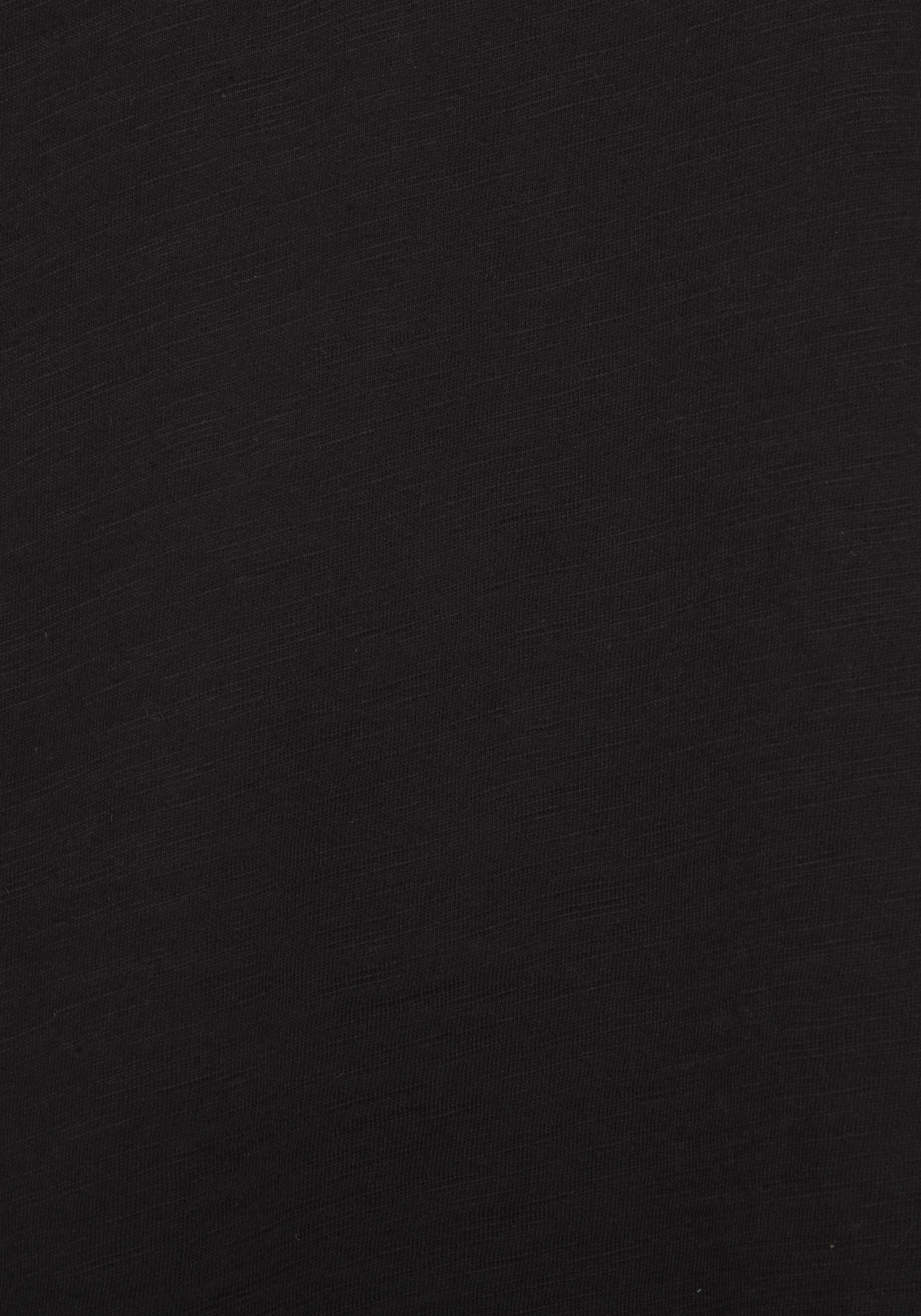 Vivance T-Shirt mit schimmerndem Frontprint aus luftiger Baumwoll-Qualität