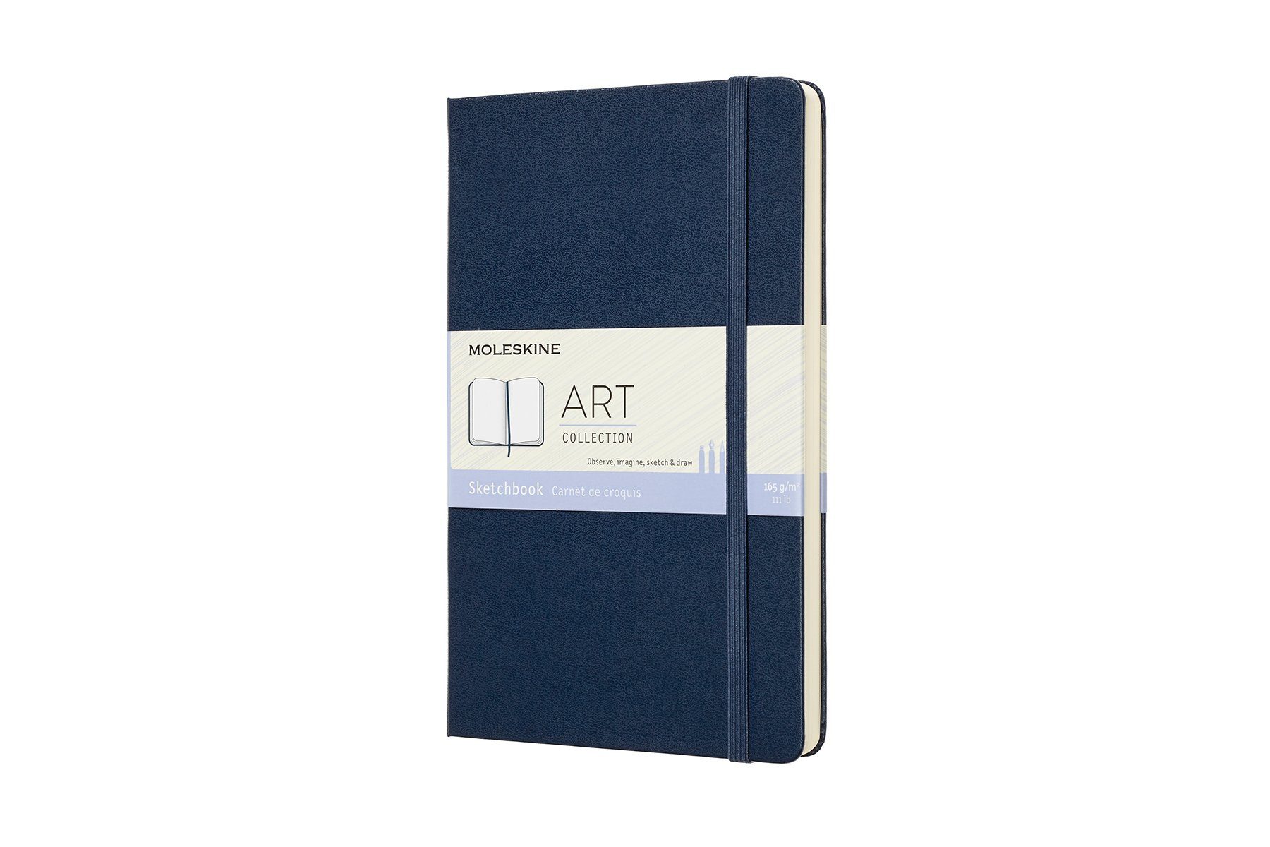 MOLESKINE Skizzenbuch, mit festem Einband - 165g-Papier Saphir