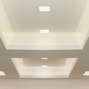 EGLO LED Panel, LED-Leuchtmittel fest verbaut, Neutralweiß, Warmweiß, LED Aufbau Panel Decken Lampe Arbeits Zimmer Büro Relax