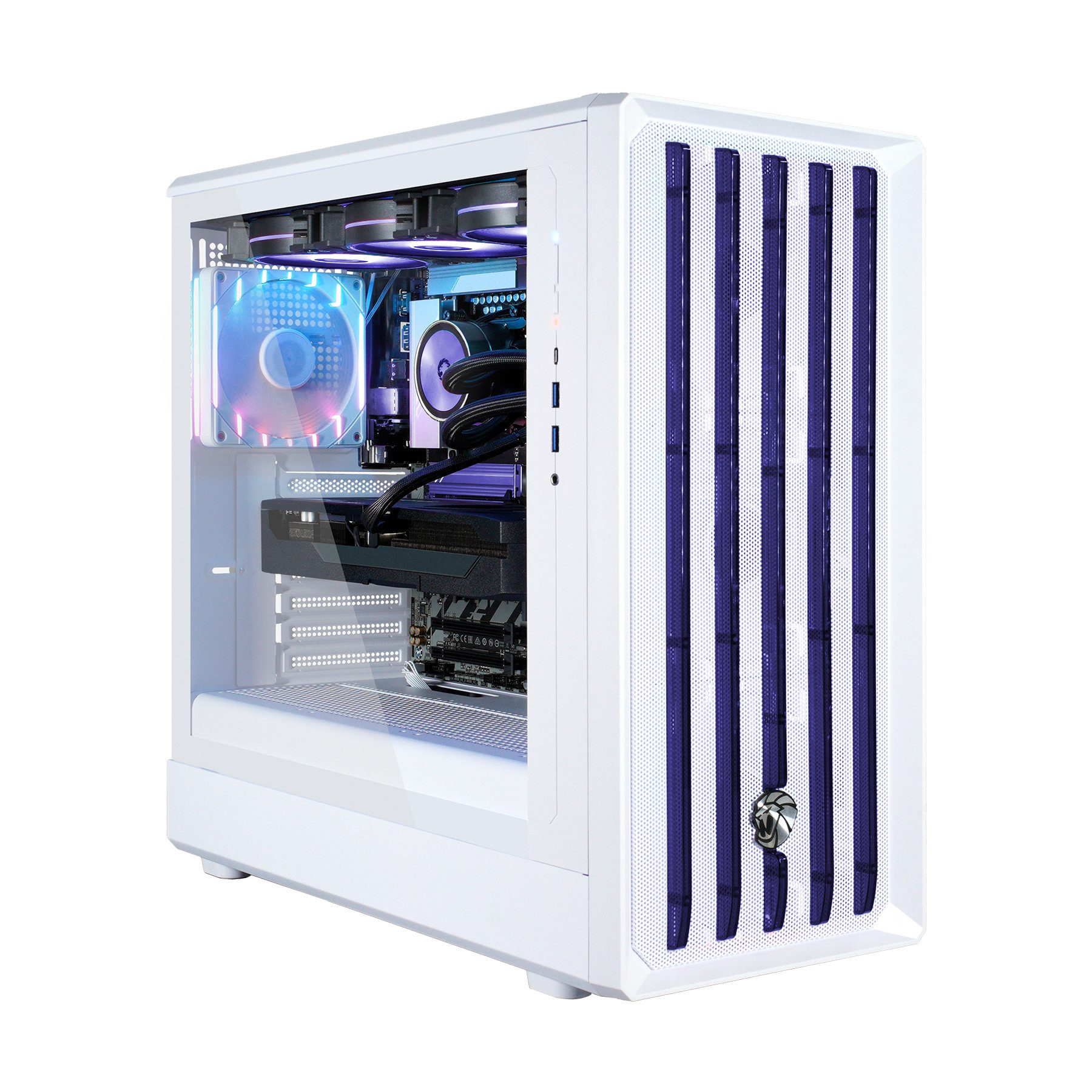 GAMEMAX CLAW WH 8114 AMD Ryzen 5 7500F 32GB DDR5 1TB SSD RX 9070 Gaming-PC (AMD Ryzen 5 7500F, RX 9070, 32 GB RAM, 1000 GB SSD, Wasserkühlung, DDR5 RAM, Windows 11, Wasserkühlung)