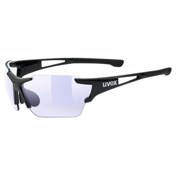 Uvex Sportbrille (1-St) uvex Unisex – Erwachsene sportstyle 803 race V Sportbrille selbsttönend black/blue