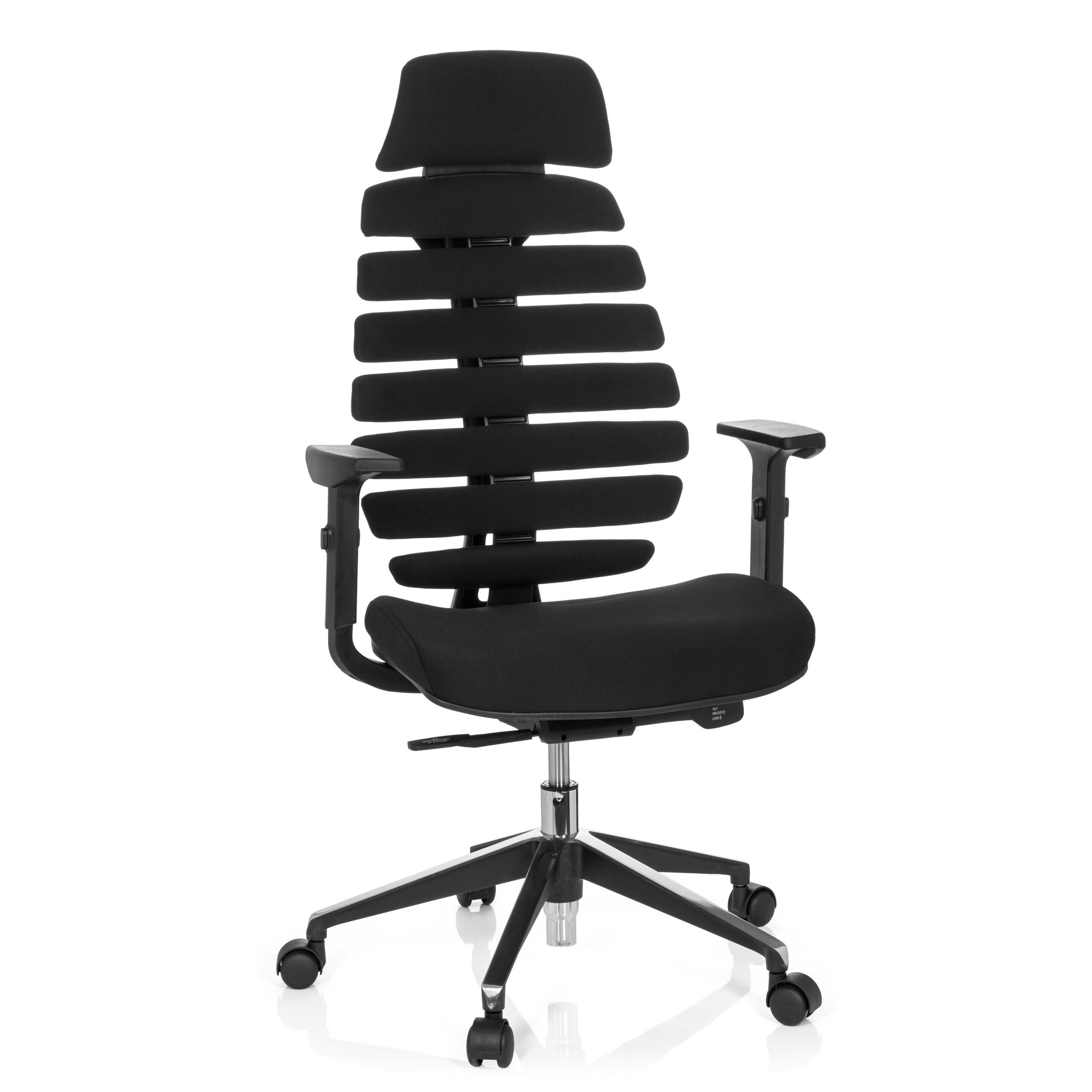 hjh OFFICE Drehstuhl Profi Bürostuhl Ergo Line Ii Pro Stoff (1 St), Ergonomischer Chefsessel, Schreibtischstuhl höhenverstellbar