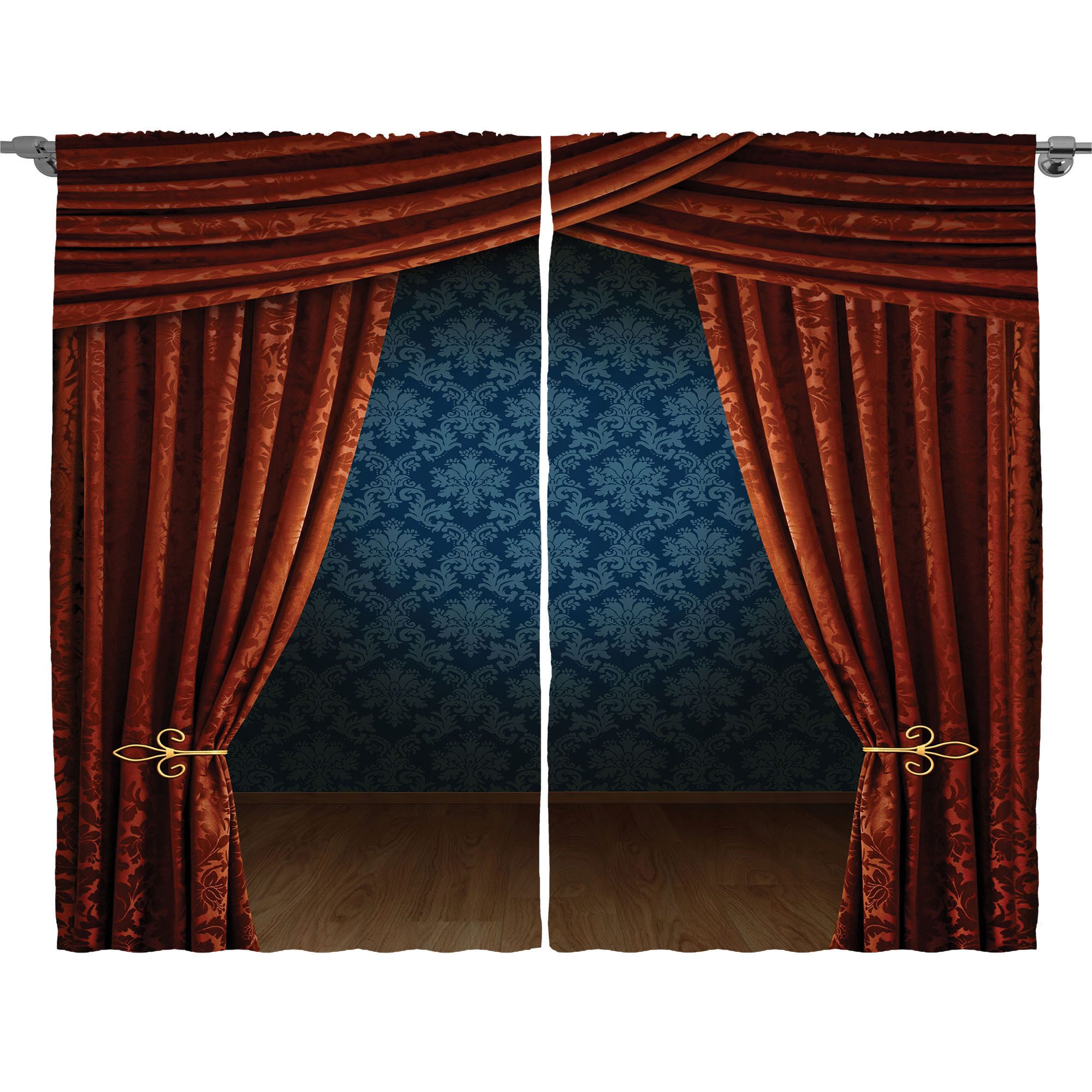 Gardine Schlafzimmer Kräuselband Vorhang mit Schlaufen und Haken