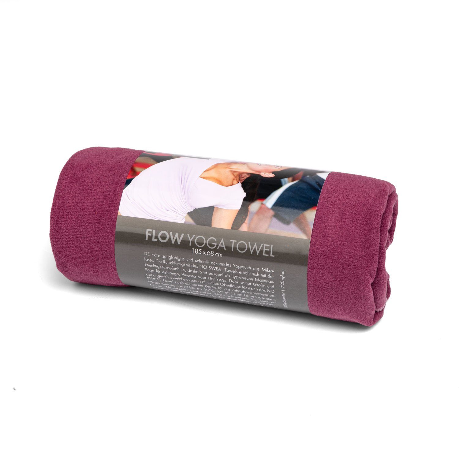 bodhi Sporthandtuch Yogamattenauflage FLOW aubergine Towel L