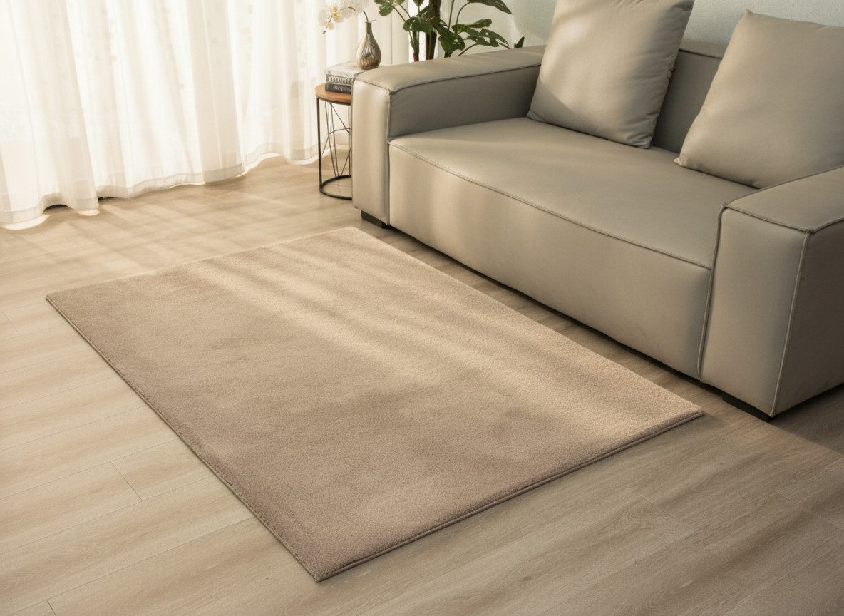 Vimoda Fellteppich Lisa, aus Mikrofaser rutschfeste günstig online kaufen