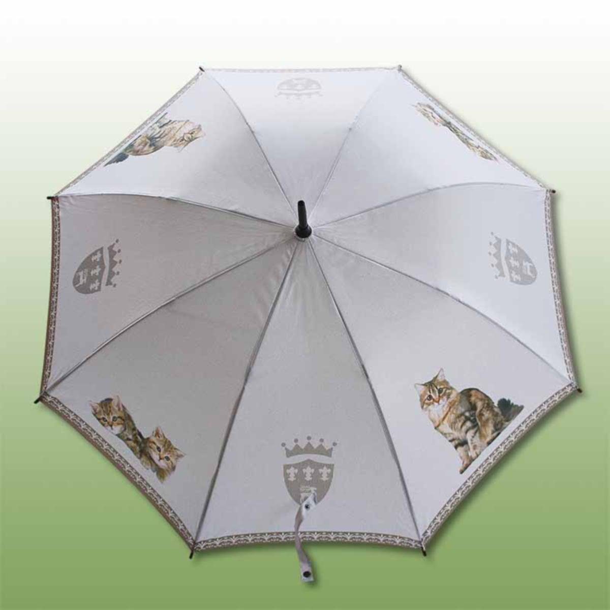 Lilienfeld® KATZEN GETIGERTE Lilienfeld Stockregenschirm Automatik-Regenschirm von Von