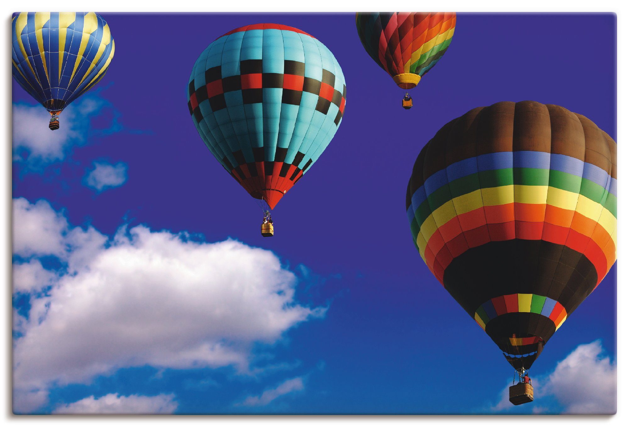 Artland Wandbild Heißluftballons am Alubild, Leinwandbild, Ballonfahren Himmel, als Poster St), (1 Wandaufkleber versch. oder in Größen