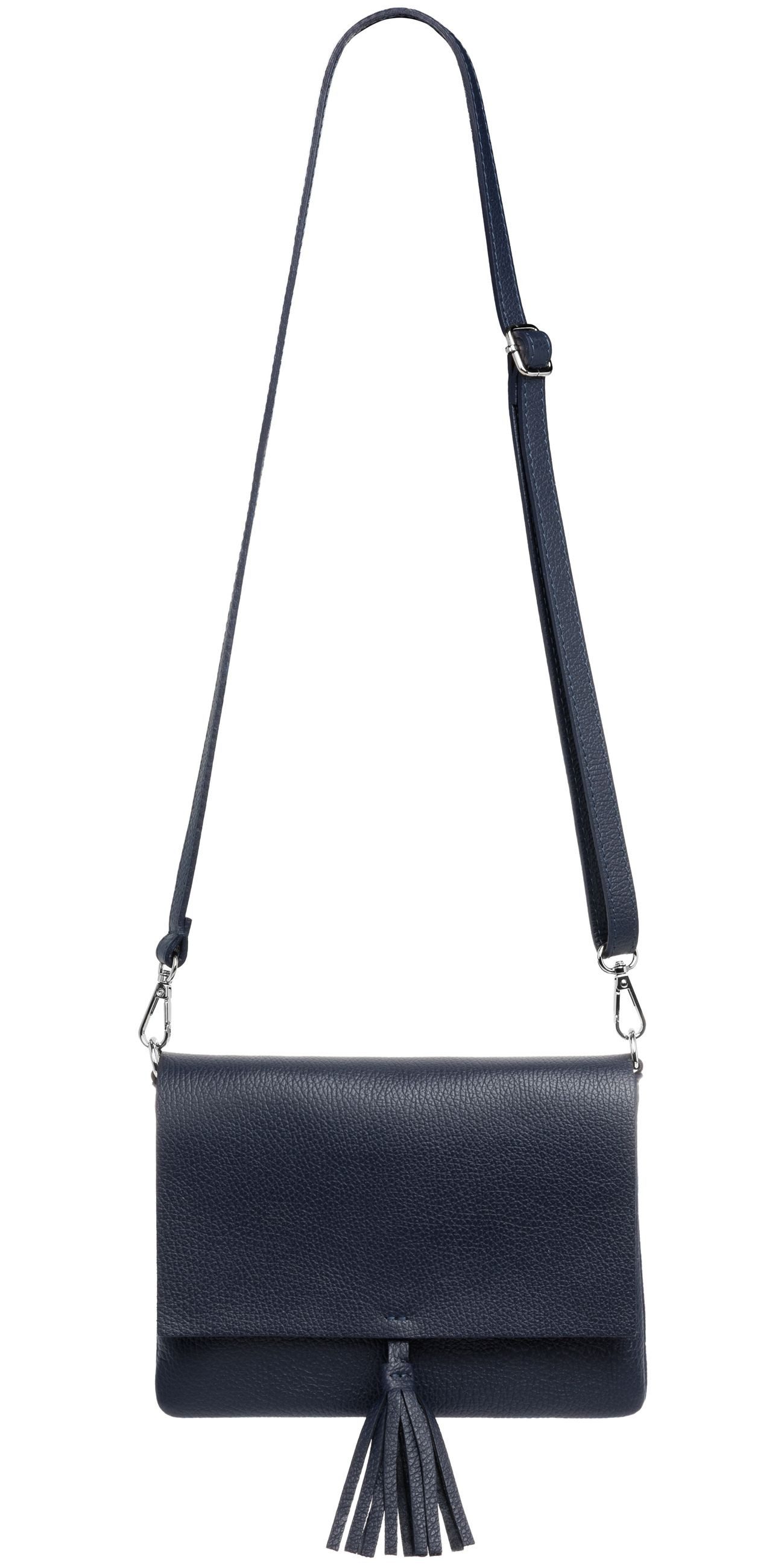 Caspar Clutch Abendtasche Damen Leder Handtasche - CLASSIC LINE - Modell No.830, leicht, elegant & unempfindlich - 100% Echtleder - Handmade in Italy