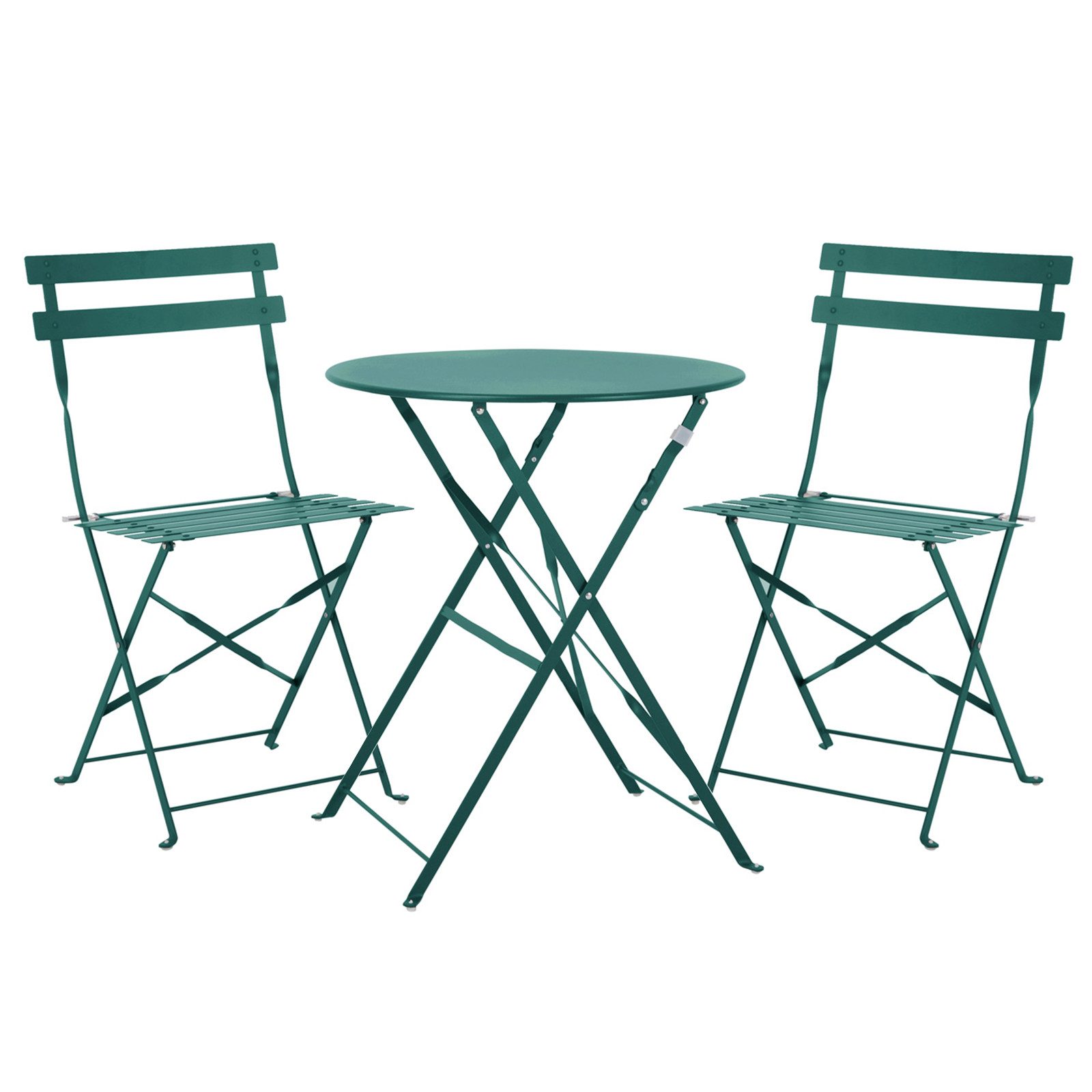 SVITA Balkonset BERLIN, (Set, 3-tlg., Bistro-Set), Tisch mit 2 Стульяn, Klappbar, Pflegeleicht, Witterungsbeständig