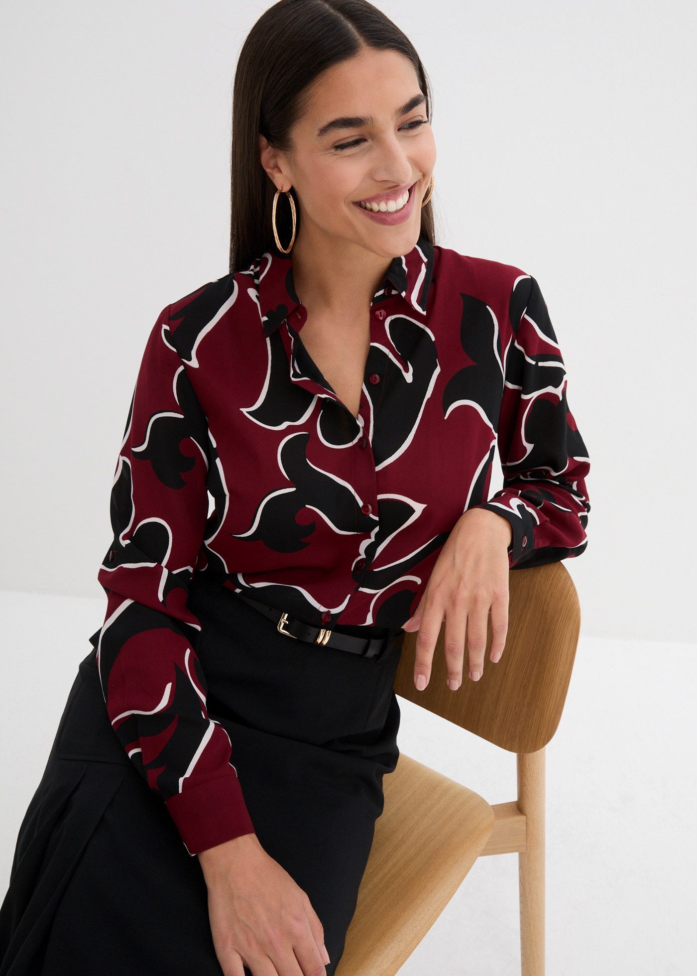 bonprix Hemdbluse günstig online kaufen