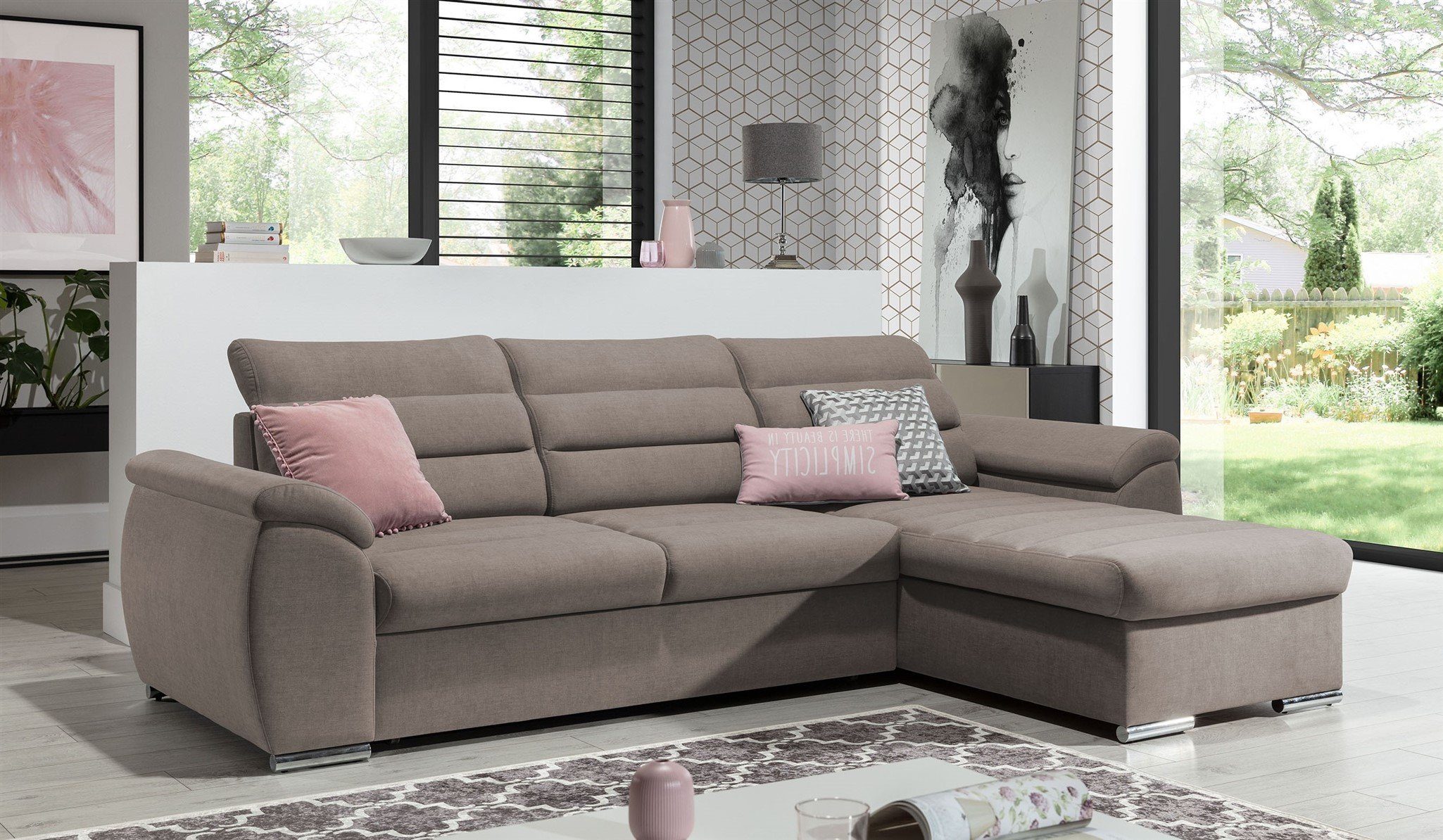 Fun Möbel Ecksofa Schlafsofa PASCARA XS günstig online kaufen