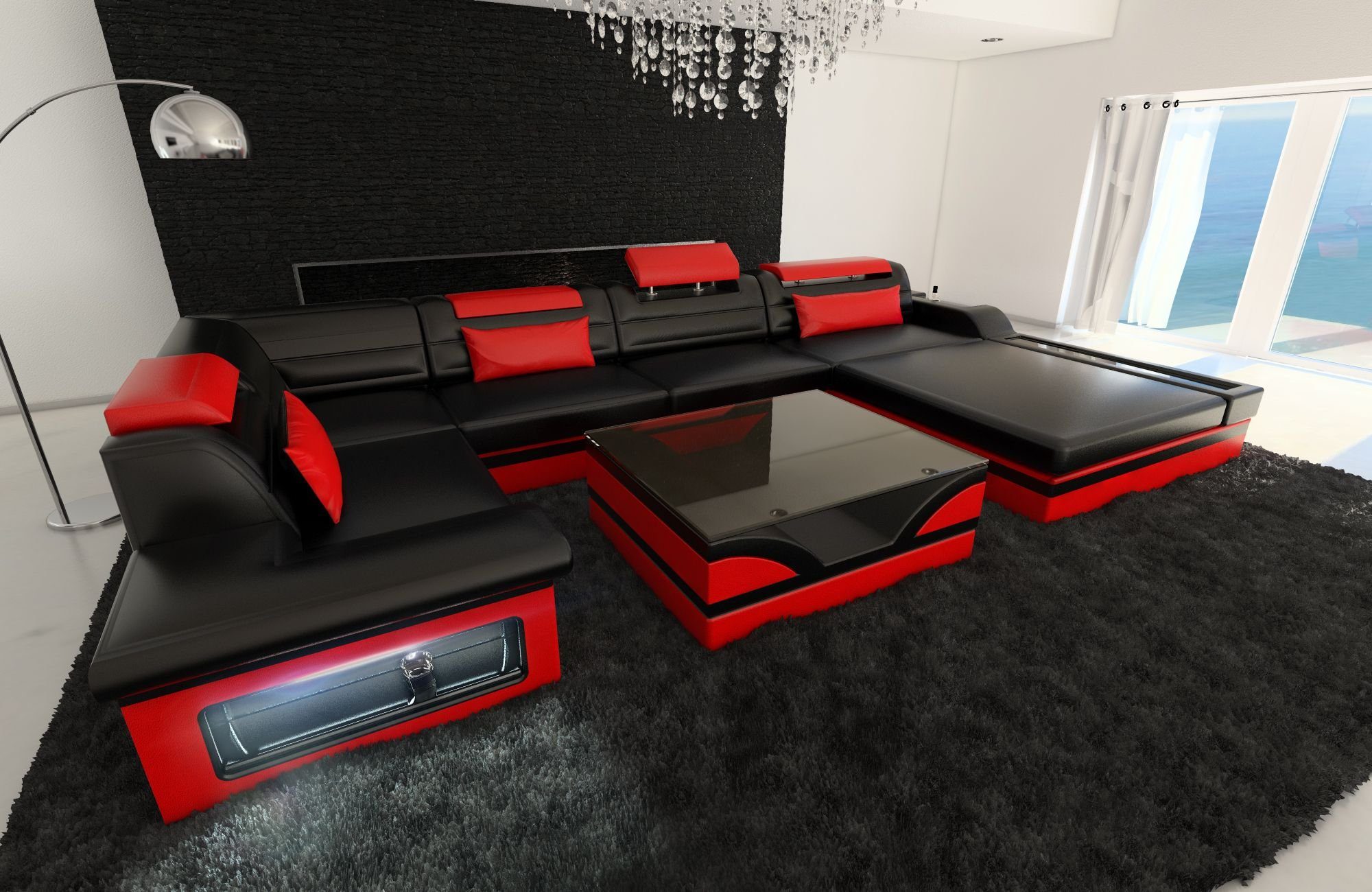Sofa Dreams Wohnlandschaft Sofa Leder Mezzo günstig online kaufen